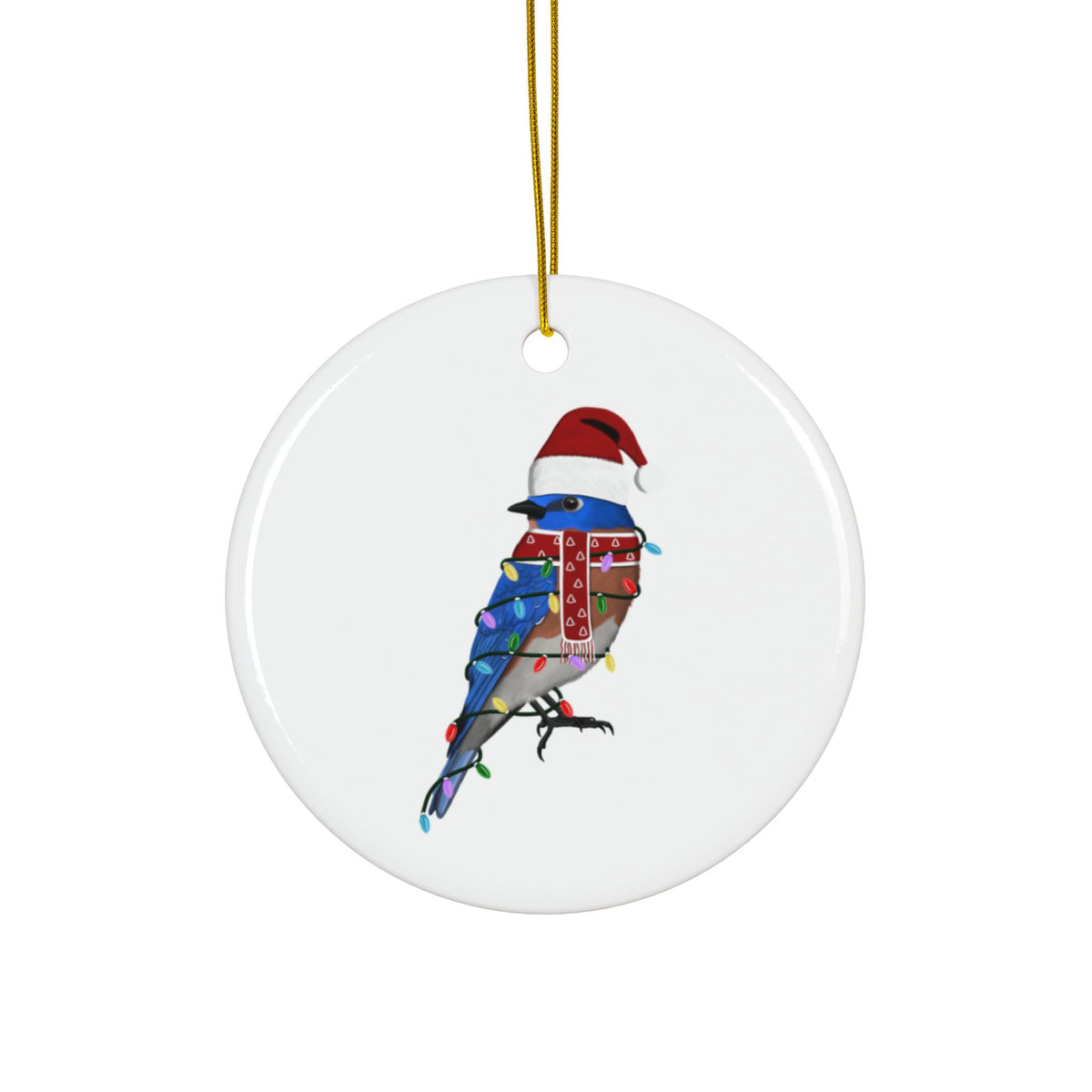 Bluebird Ornaments – bird ornament, ceramic