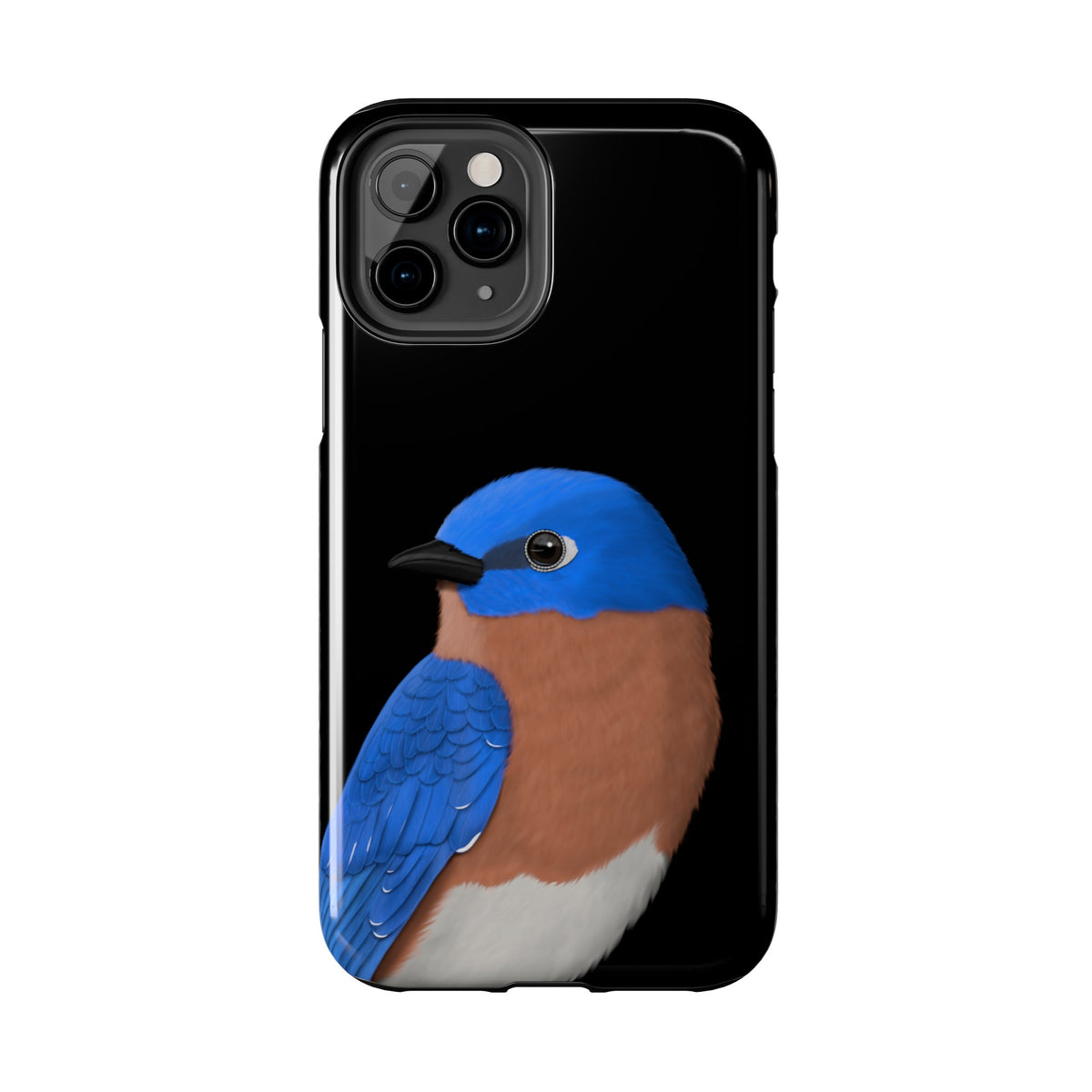 Bluebird Phone Case – Bird Art Tough Black