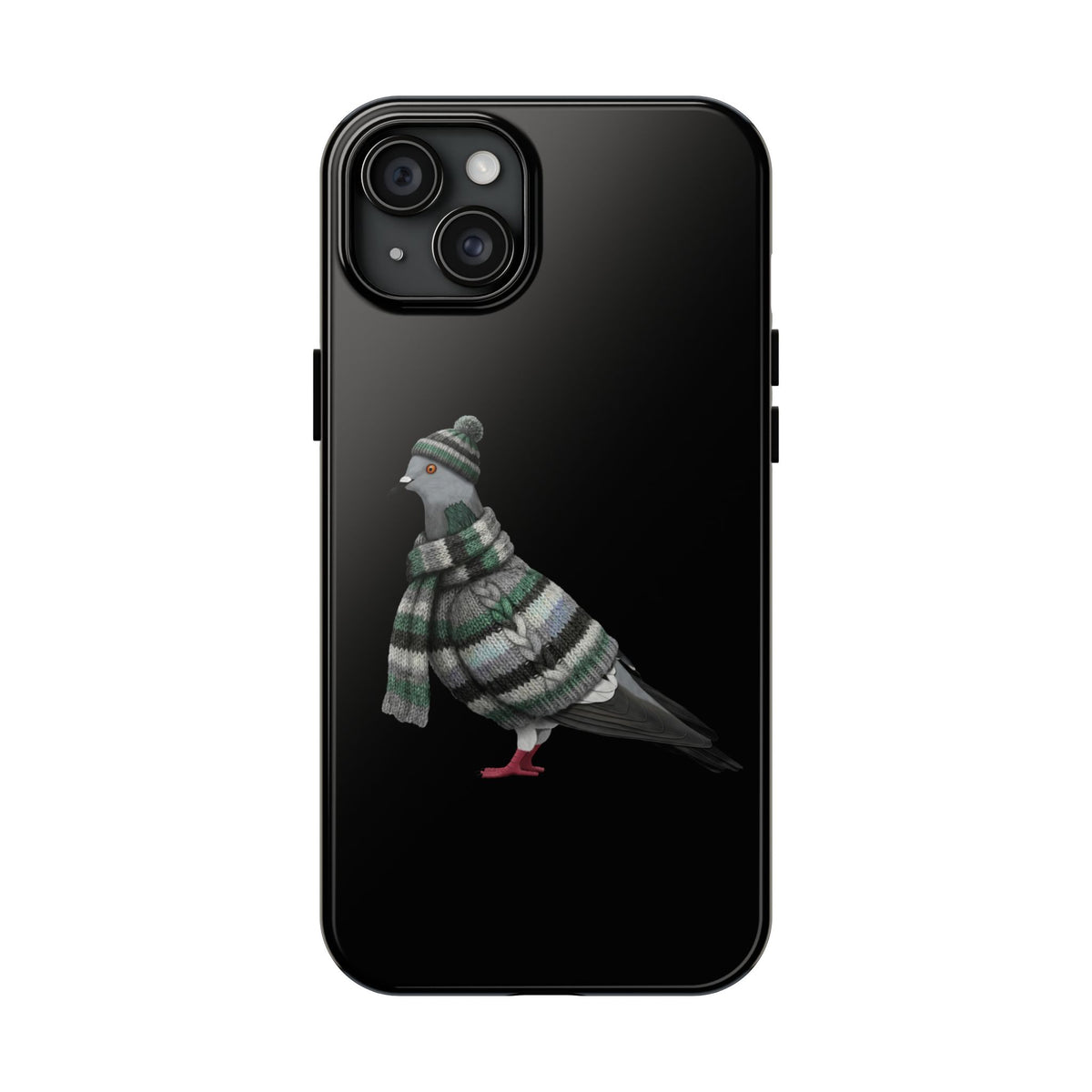 Pigeon Dual-Layer iPhone Case with Bird Art – The Perfect Gift for Ornithologists & Bird Lovers