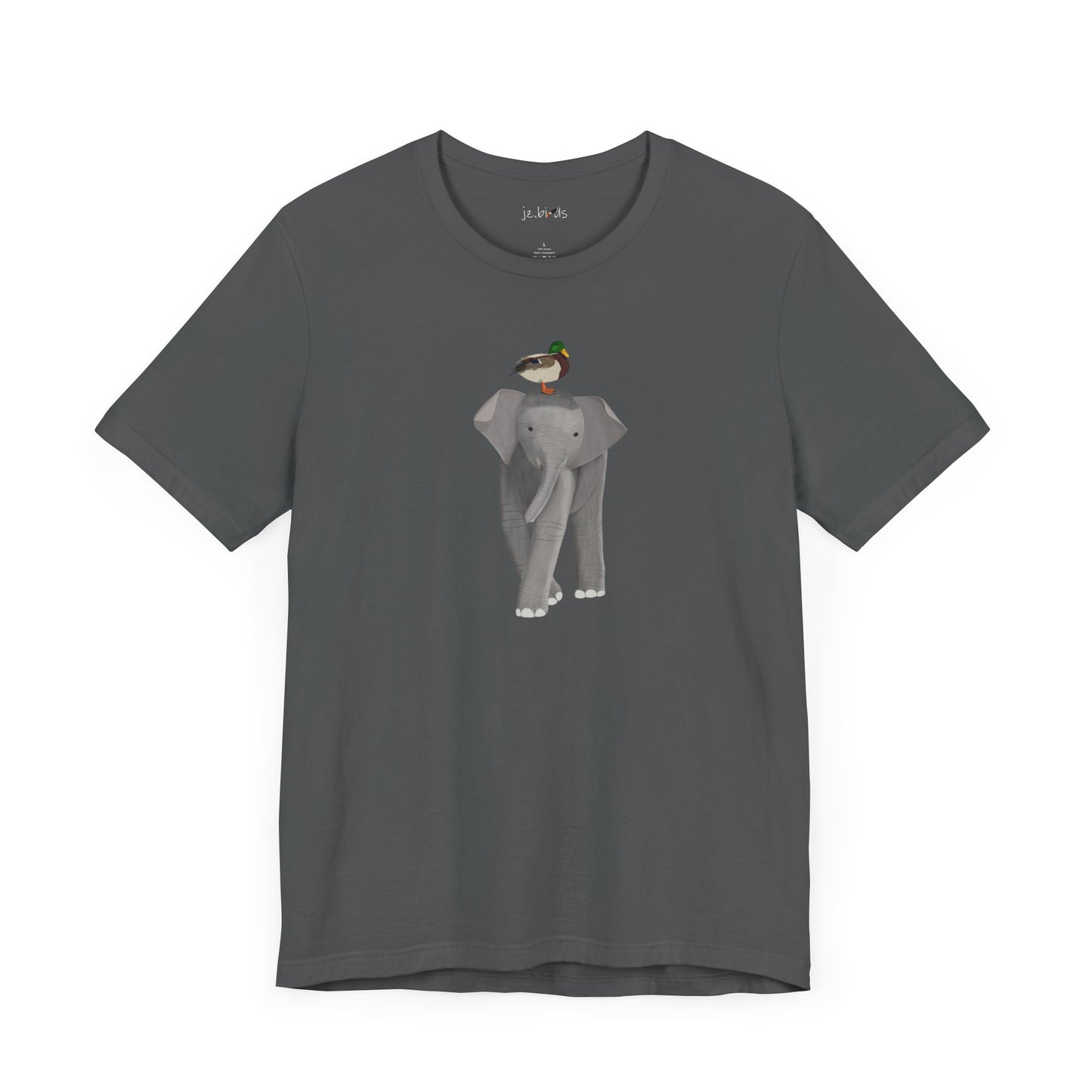Elephant with Mallard Duck Birds Birding & Birdwatching T-Shirt