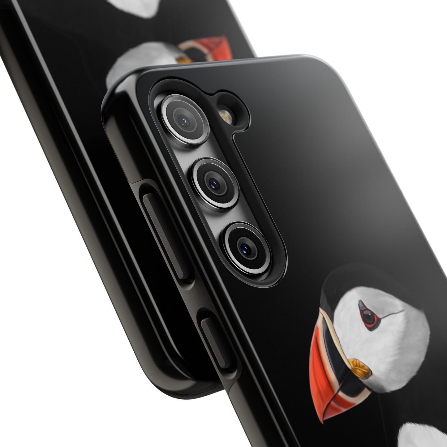 Grey Parrot Bird Art Tough Phone Case Black