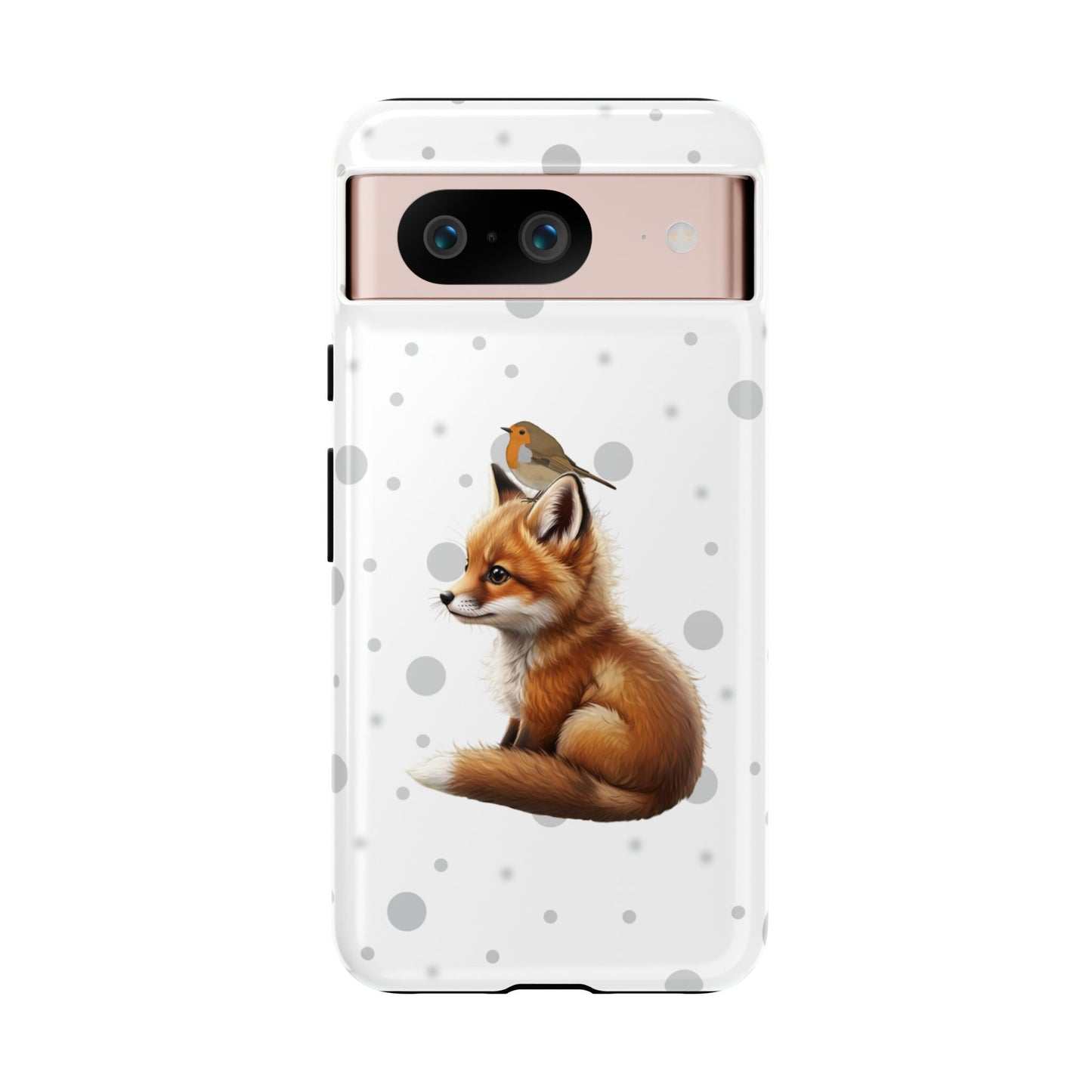 Rotkehlchen mit Fuchs iPhone & Google Pixel Tiermotiv Handyhülle - Tierisch guter Schutz