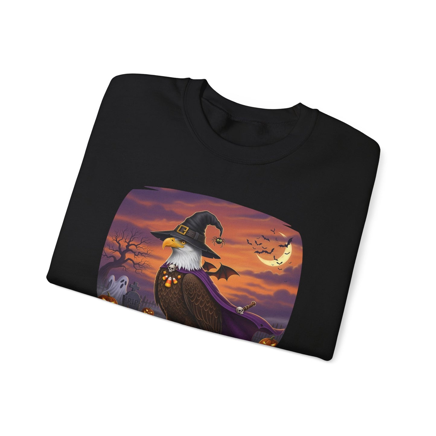 Bald Eagle Halloween Bird Sweatshirt - Spooky Halloween Costume for Bird Lovers