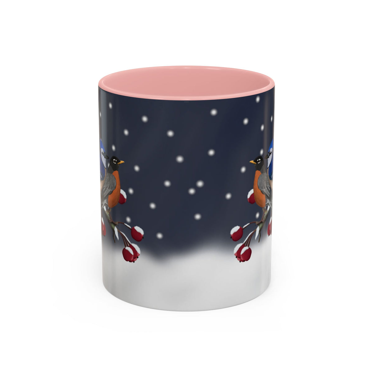 Backyard Birds Coffee Mug | Ceramic Christmas Gift for Bird Lovers in Black