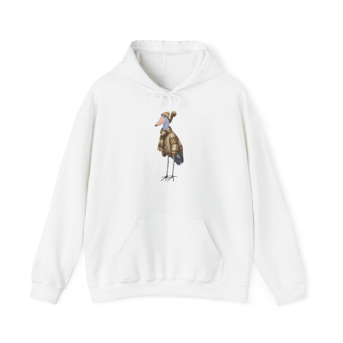 Schuhschnabel mit Strickpullover Kapuzenpullover – artistic apparel und casual outerwear Stil