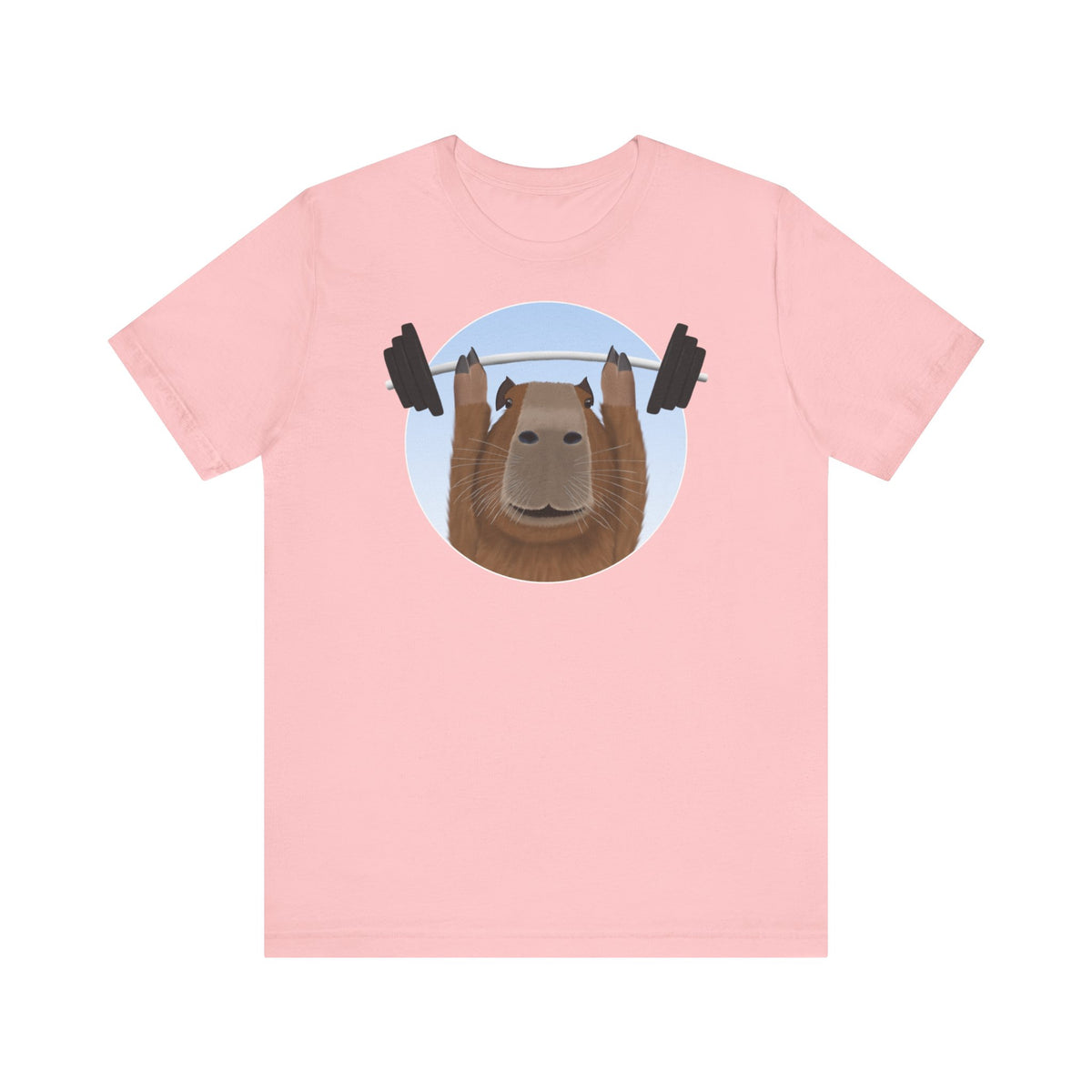 Capybara mit Hantel Gym Workout T-Shirt