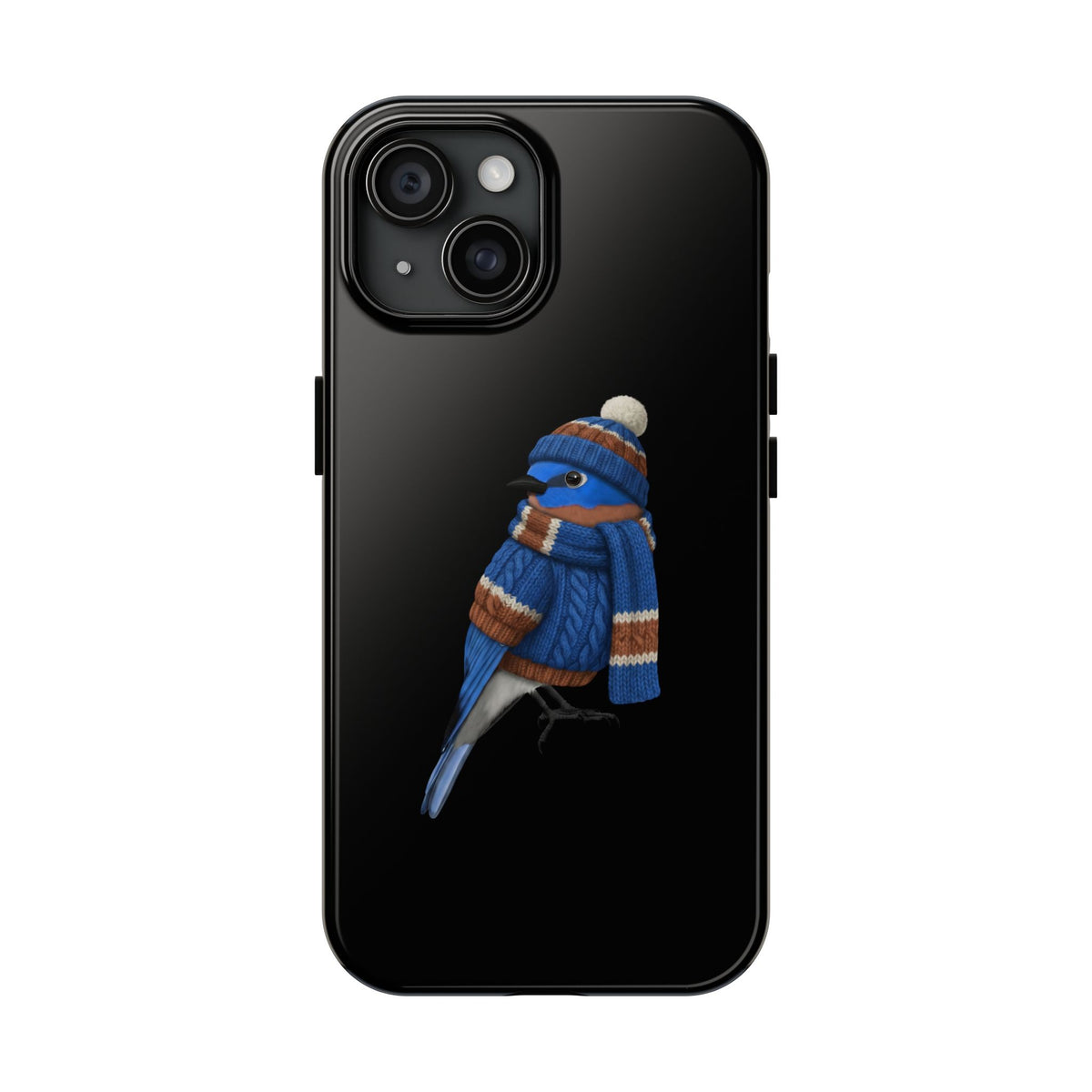 Bluebird Dual-Layer iPhone Case with Bird Art – The Perfect Gift for Ornithologists & Bird Lovers