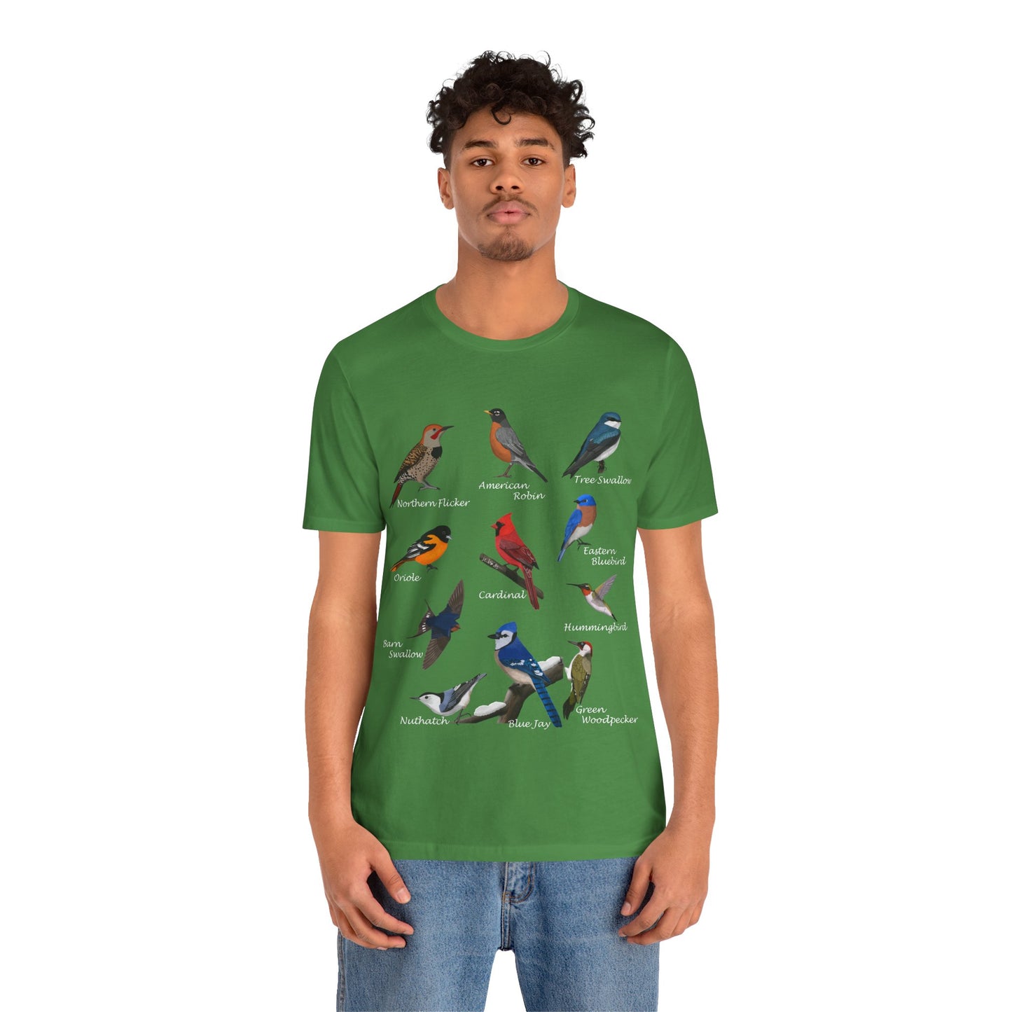Blue Jay Cardinal Oriole Bluebird Hummingbird Bluebird Birding & Birdwatching T-Shirt