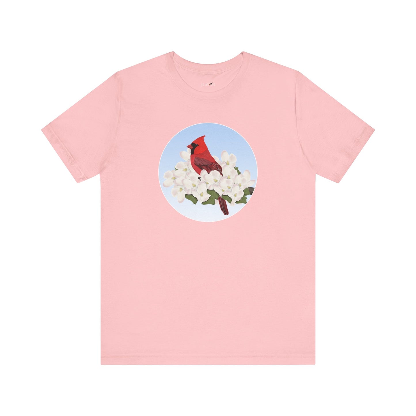 Cardinal and Spring Apple Blossoms Bird T-Shirt