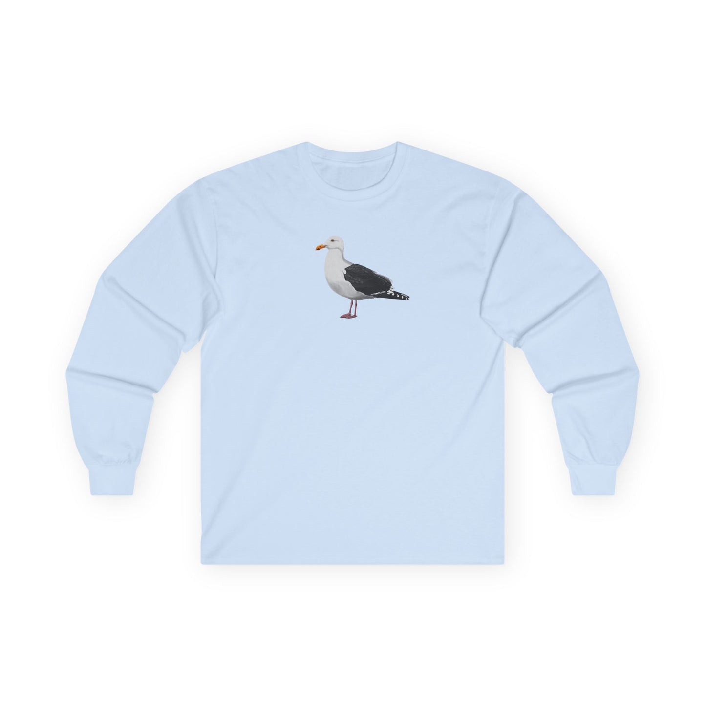 Seagull Birding & Birdwatching Bird Cotton Long Sleeve T-Shirt