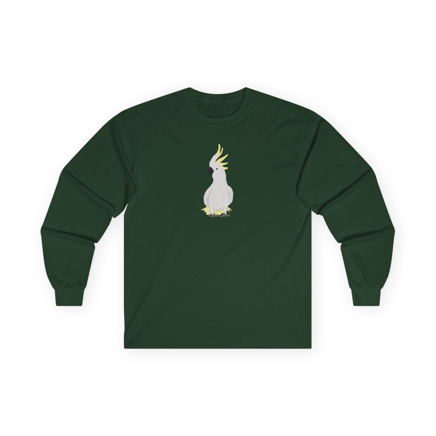 Cockatoo Birding & Birdwatching Bird Cotton Long Sleeve T-Shirt