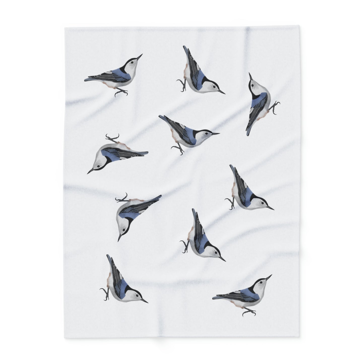 nuthatch bird blanket