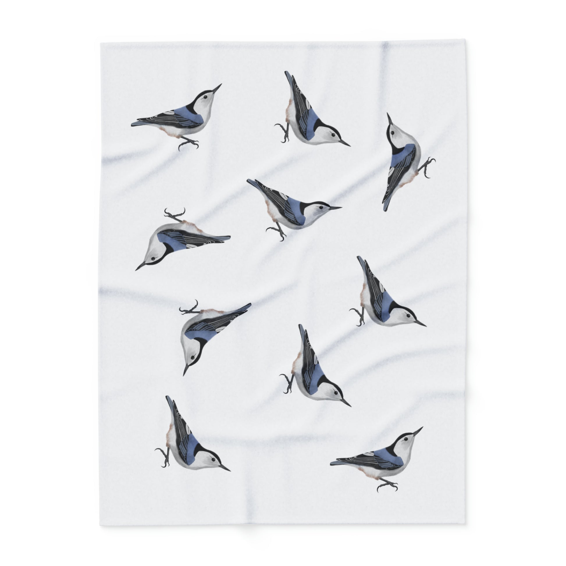 nuthatch bird blanket