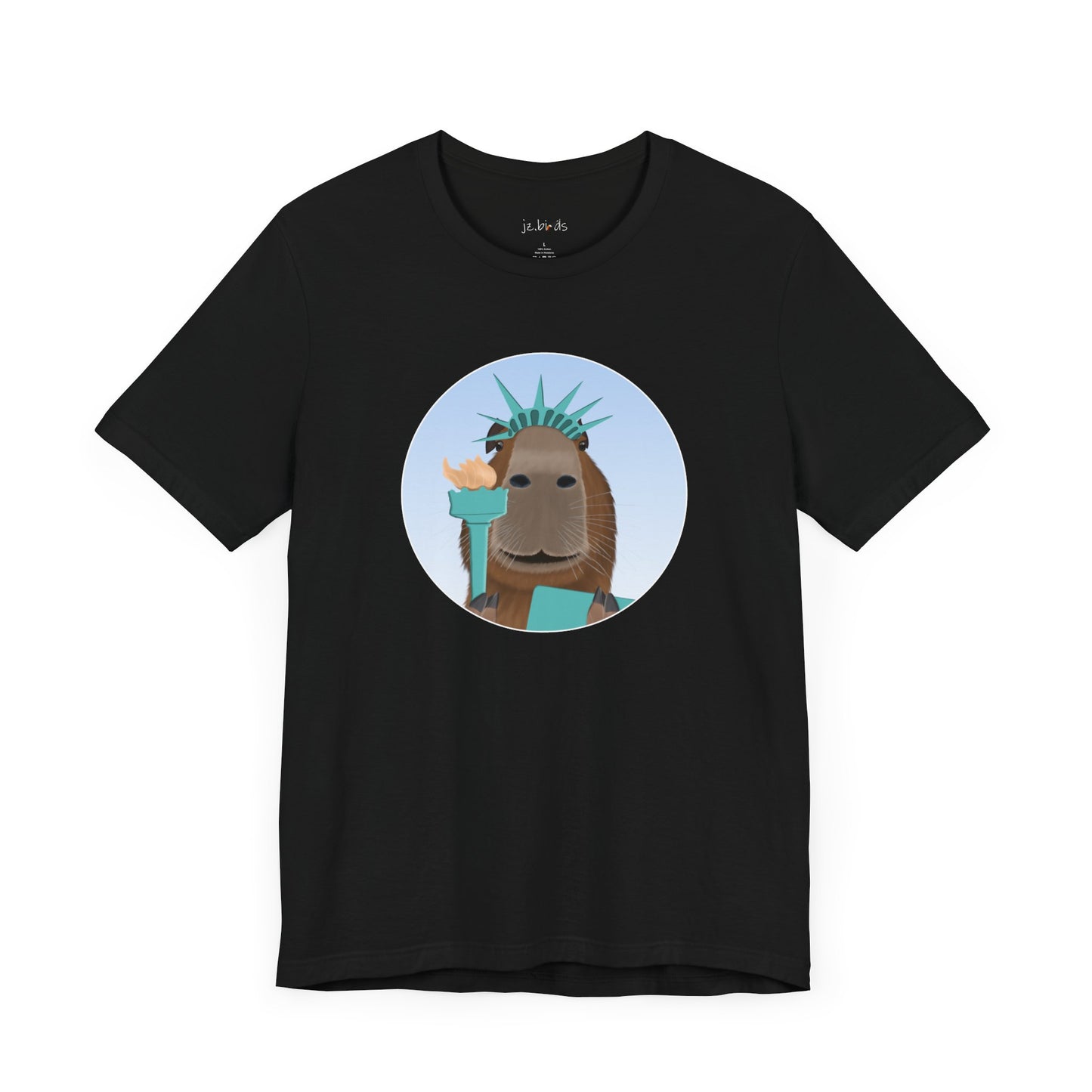 Capybara of Liberty Funny T-Shirt