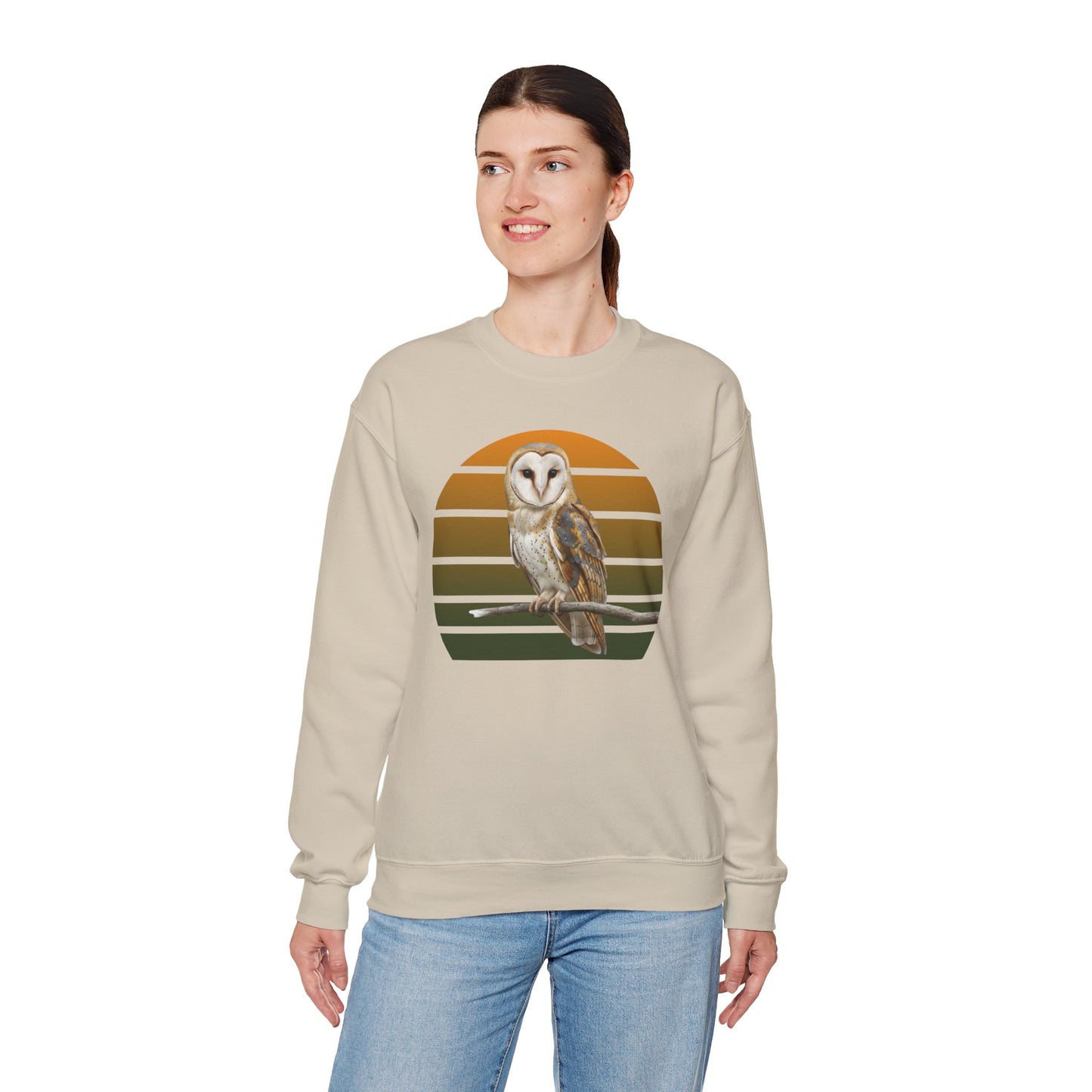 Barn Owl Sweatshirt | Bird Watcher Crewneck | Unisex Songbird Gift for Bird Lovers