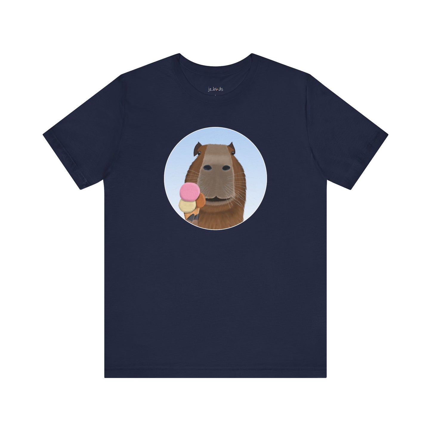 Capybara with Ice Cream Funny T-Shirt