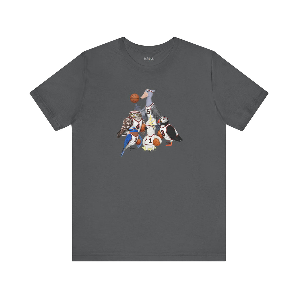Funny Basketball Bird T-Shirt – Unique Hoops Fan Gift – Soft, Unisex Tee for Players & Fans in Black