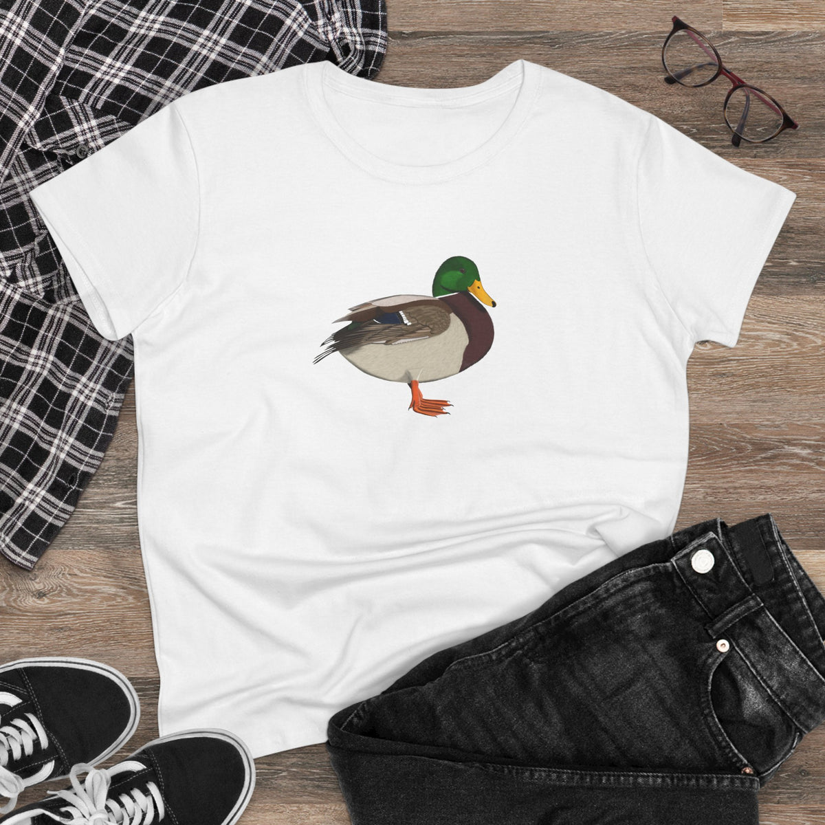 Mallard Bird Design for Birdwatchers and Bird Lovers Women's T-Shirt
