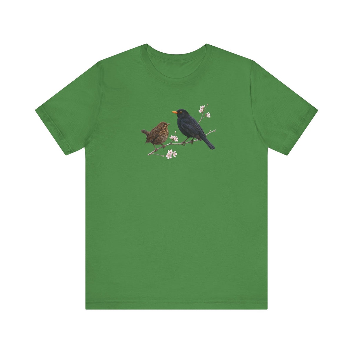 Blackbird & Fledgling T-Shirt | Spring Blossoms Unisex Graphic Tee