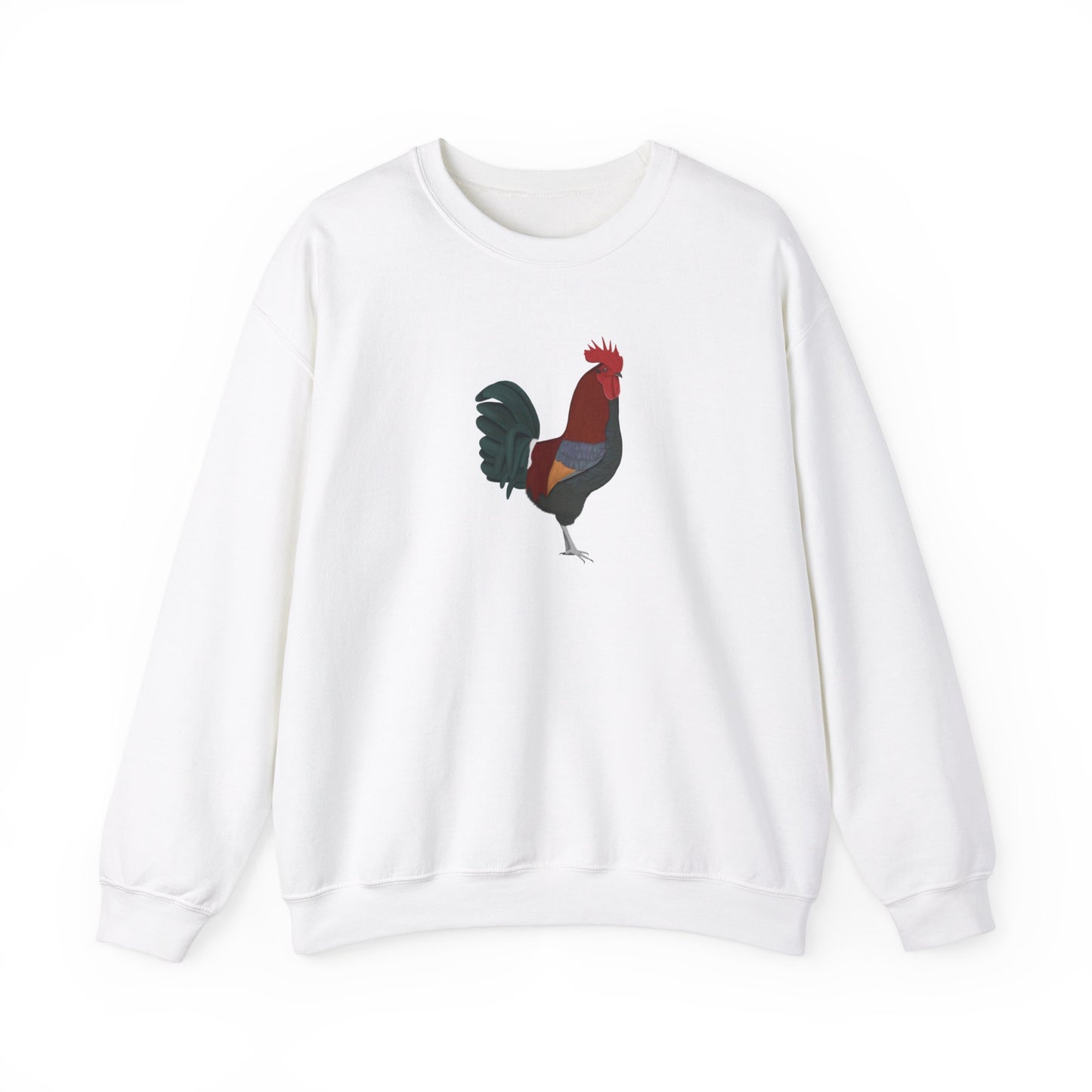 Rooster Bird Watcher Biologist Crewneck Sweatshirt