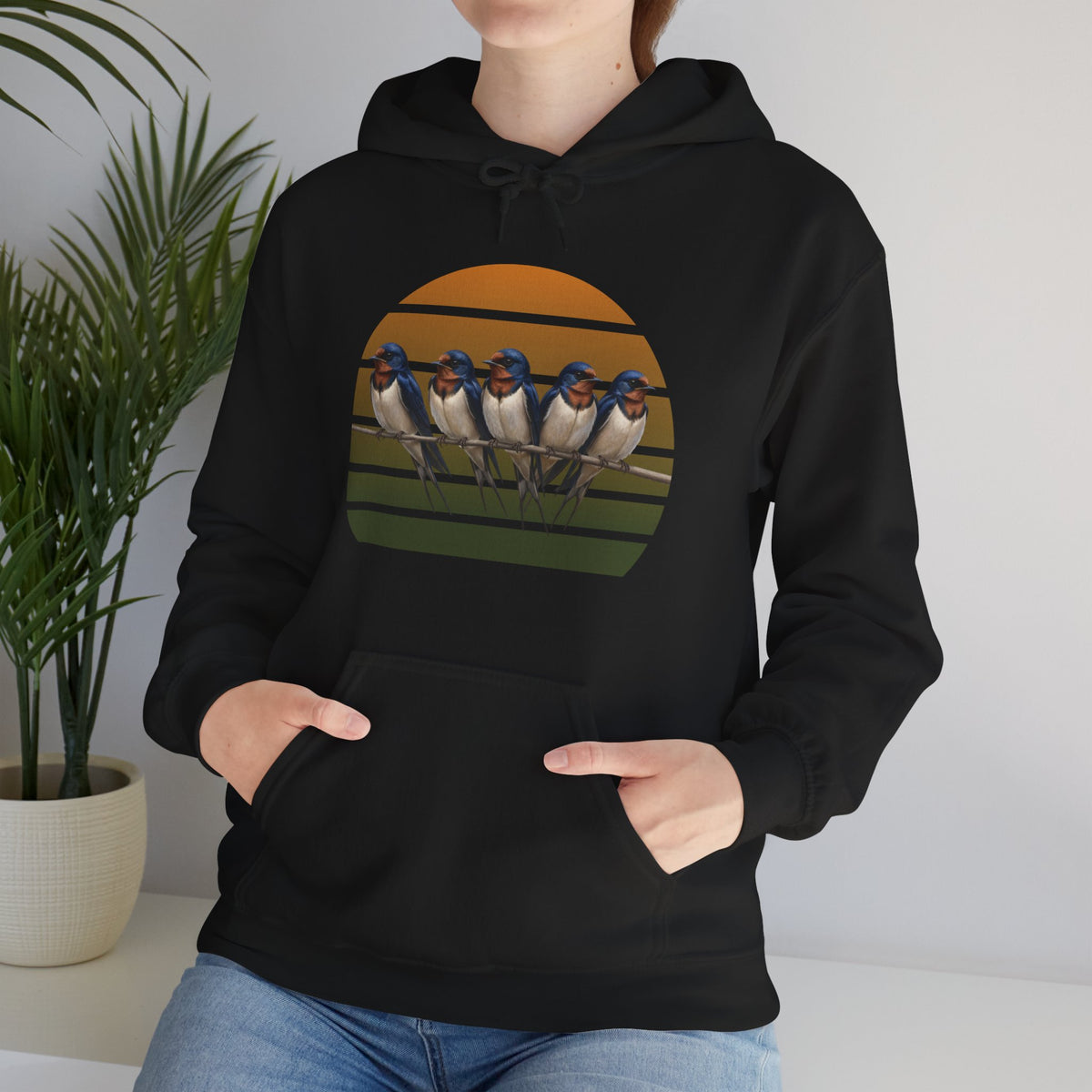 Barn Swallow Hoodie Bird Lover & Bird Watcher | Unisex Sweater | Gift for Bird Lovers