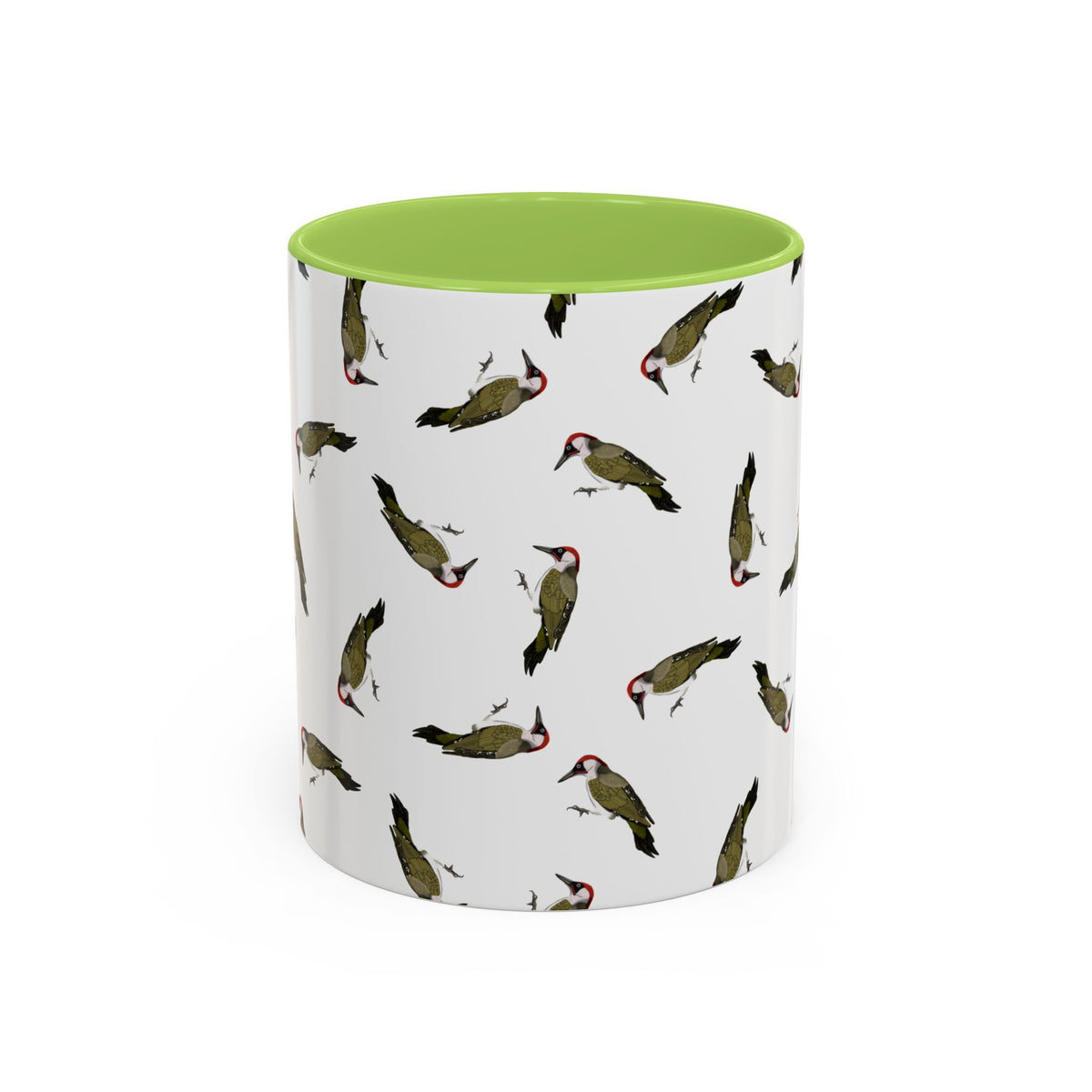 Grünspecht Tasse – Accent Coffee Mug und Birds Design Stil