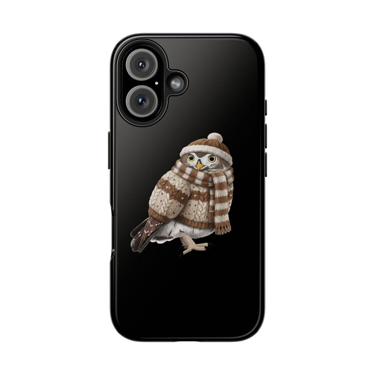 Owl Dual-Layer iPhone Case with Bird Art – The Perfect Gift for Ornithologists & Bird Lovers