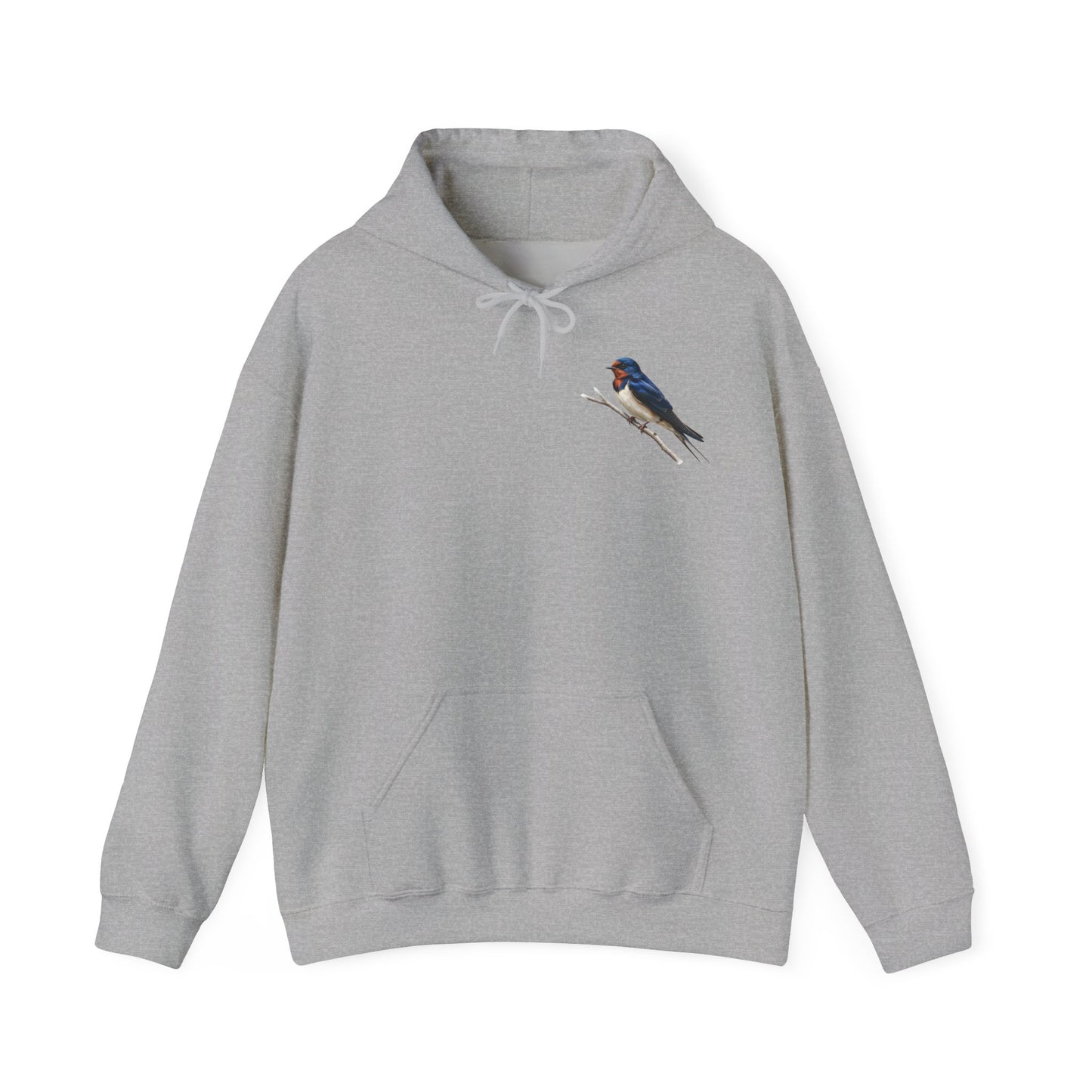 Rauchschwalbe Vogel Hoodie - Kapuzenpullover für Vogelbeobachter & Naturliebhaber mit Vogelmotiv