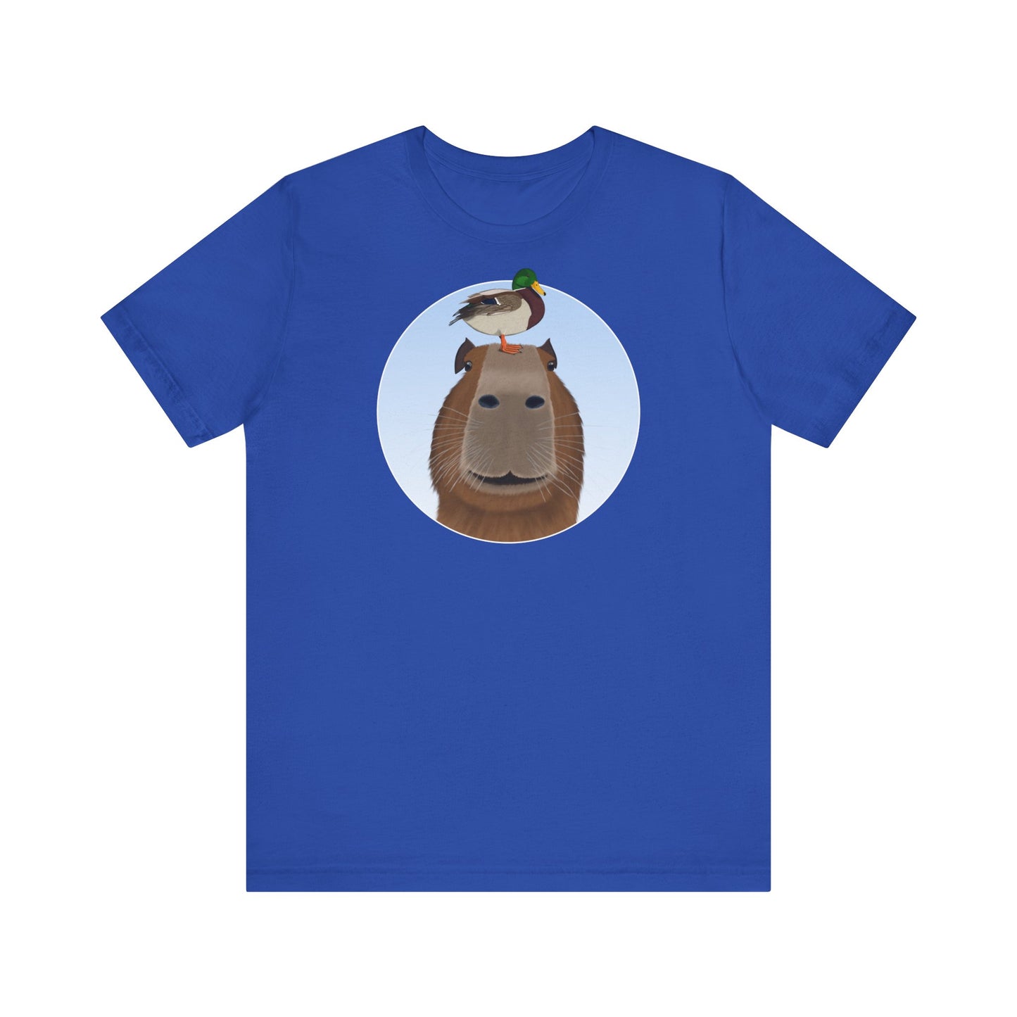 Capybara mit Ente Lustiges Vogel T-Shirt