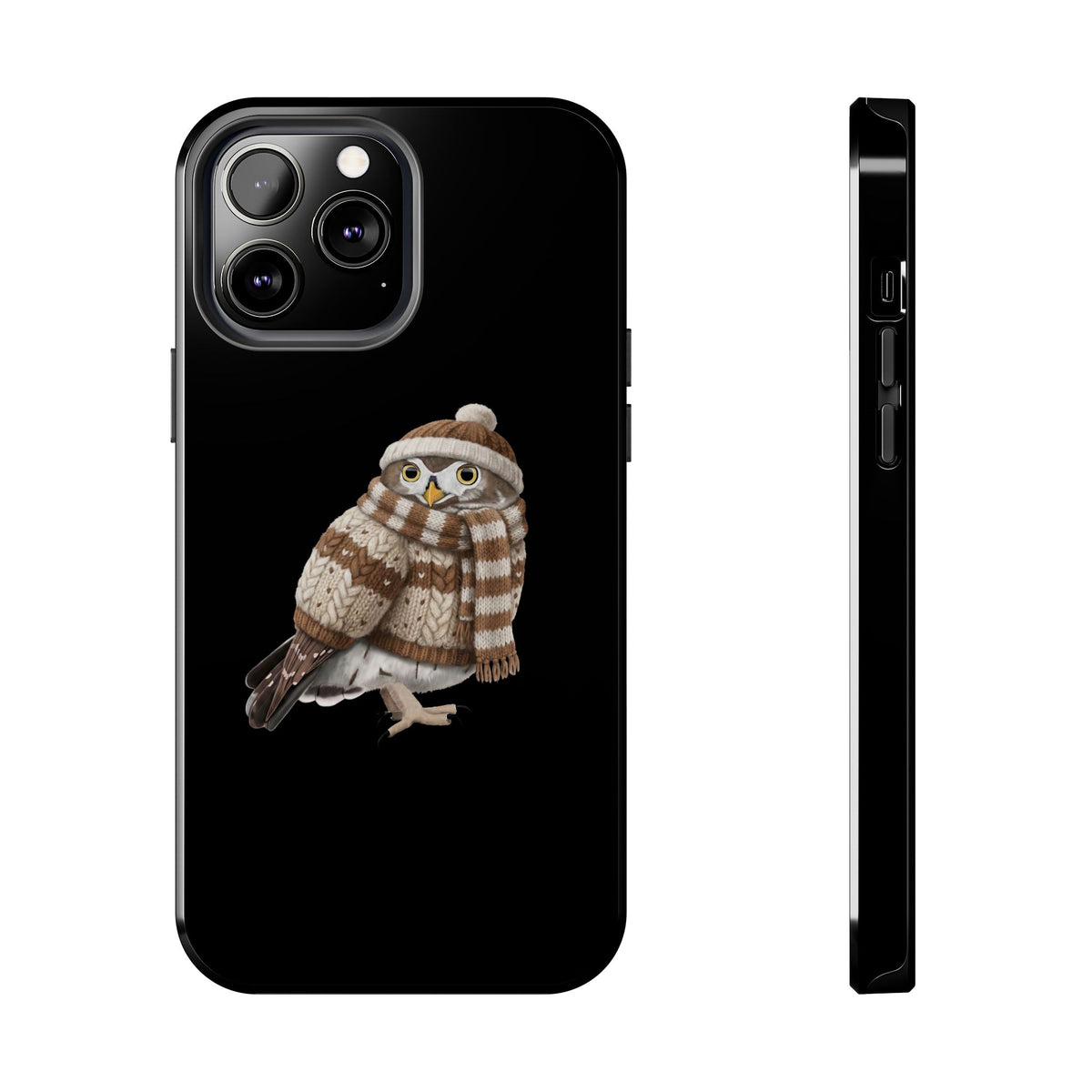 Owl Dual-Layer iPhone Case with Bird Art – The Perfect Gift for Ornithologists & Bird Lovers