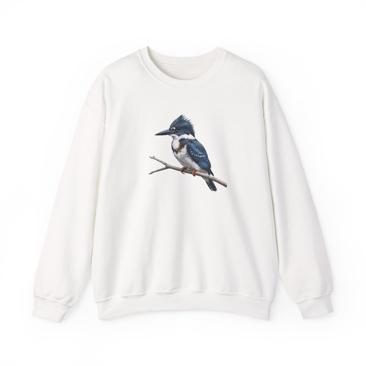 Belted Kingfisher Sweatshirt – Animal Lover Gift, Avian Enthusiast