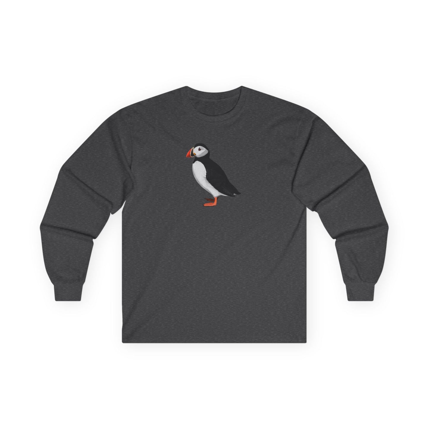Puffin Birding & Birdwatching Bird Cotton Long Sleeve T-Shirt