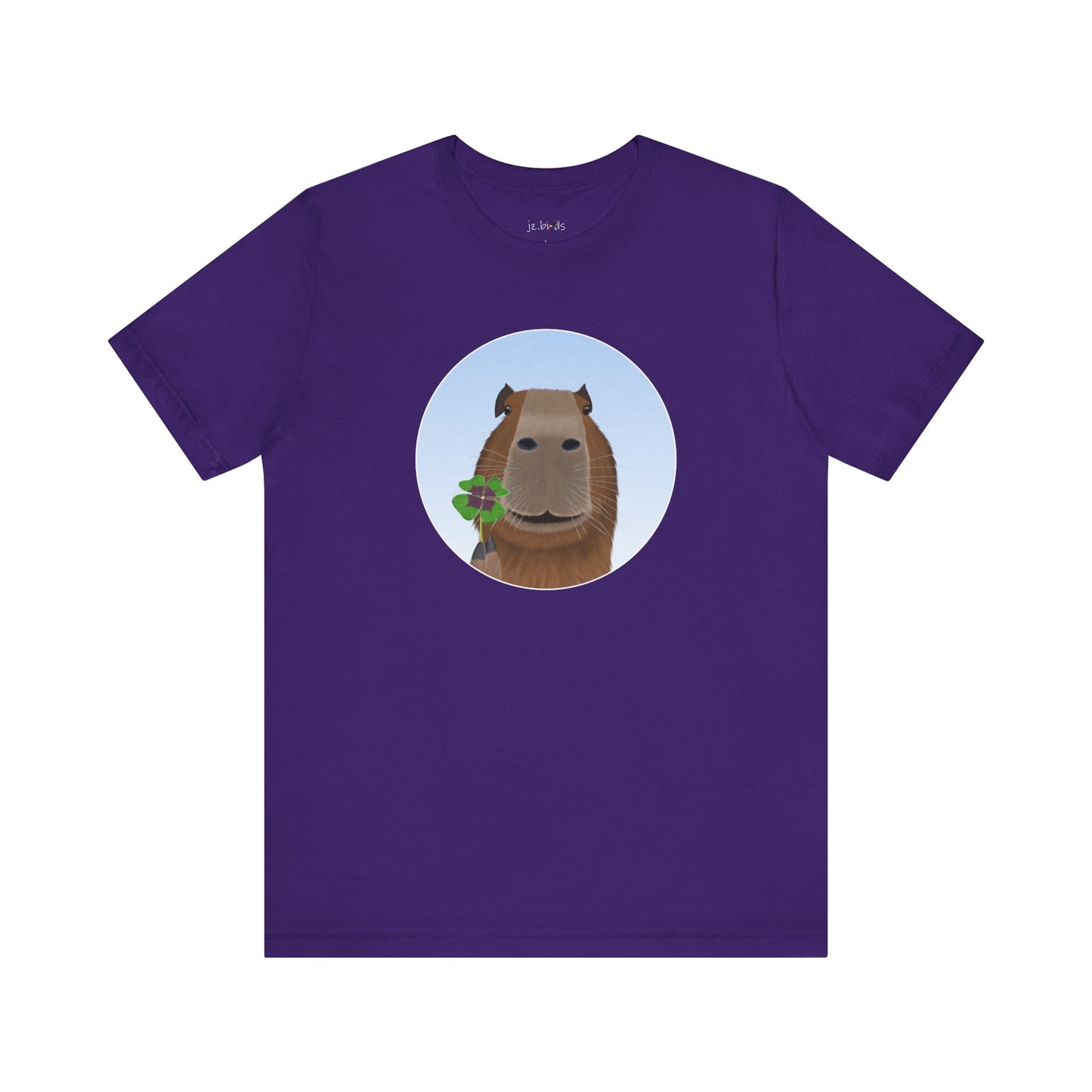 Capybara with Lucky Clover Funny T-Shirt