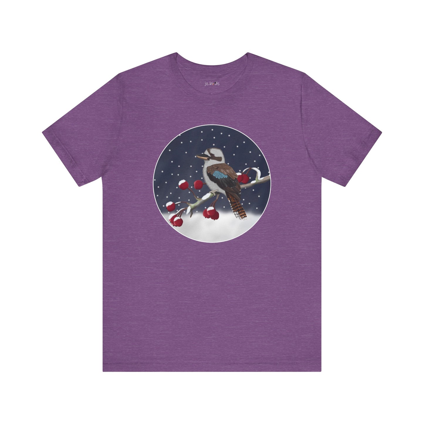 Kookaburra on a Winter Branch Birdwatcher Christmas Bird T-Shirt