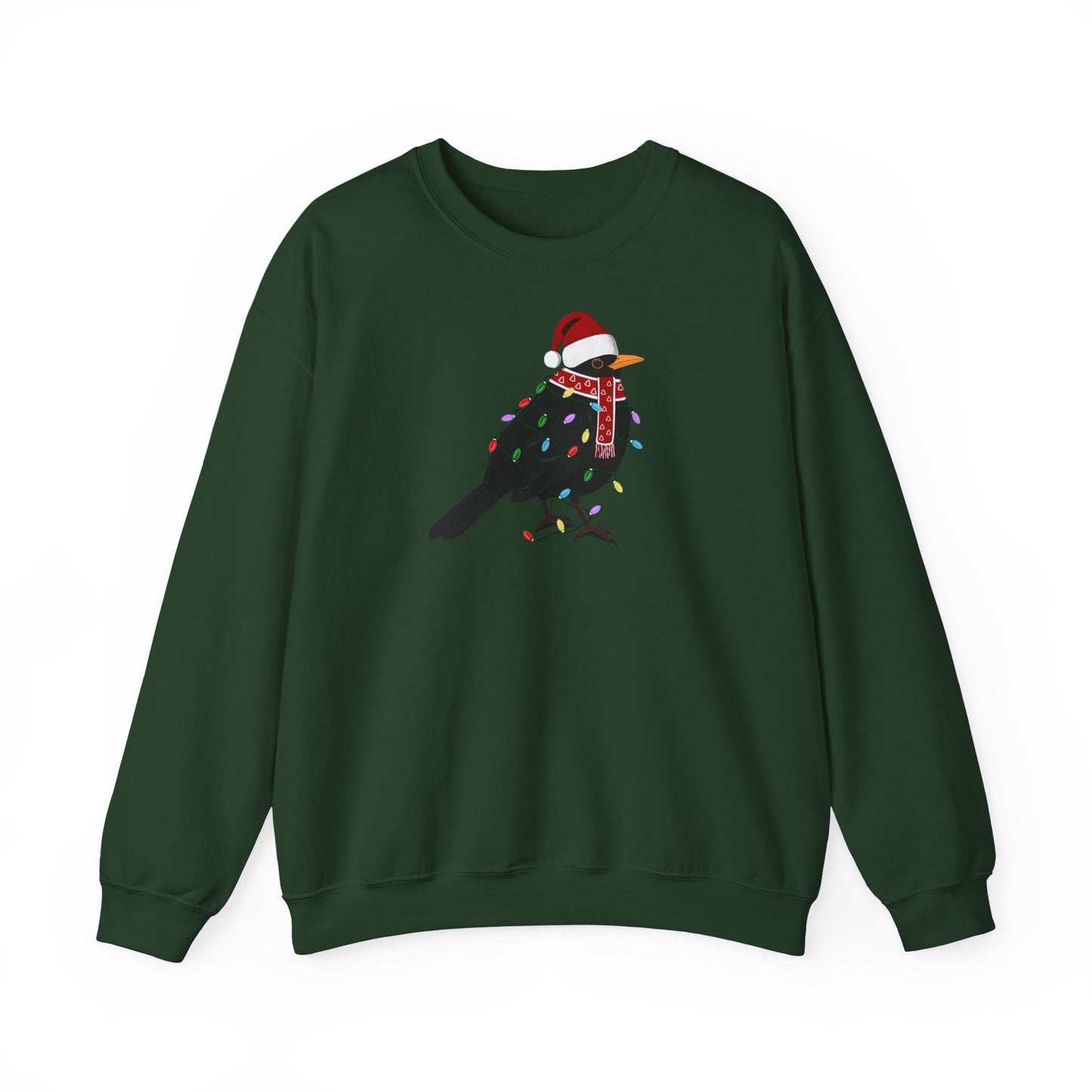 Amsel Weihnachts-Sweatshirt | Unisex Vogel Sweater für Vogelfreunde & Vogelbeobachter