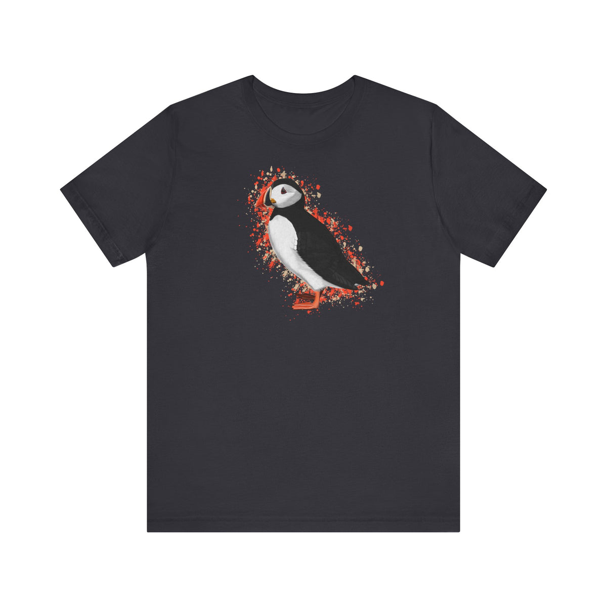 Papageitaucher T-Shirt in Black