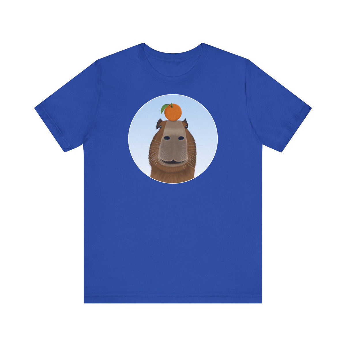 Capybara mit Orange Lustiges T-Shirt für Capybara-Freunde