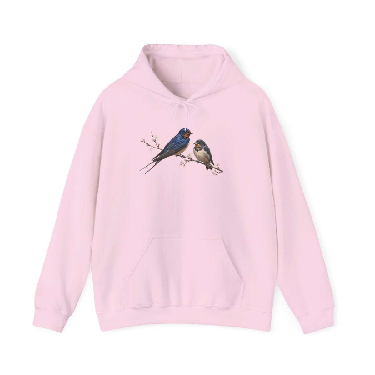 Barn Swallow with Fledgling Hoodie Bird Lover & Bird Watcher | Unisex Sweater | Gift for Bird Lovers