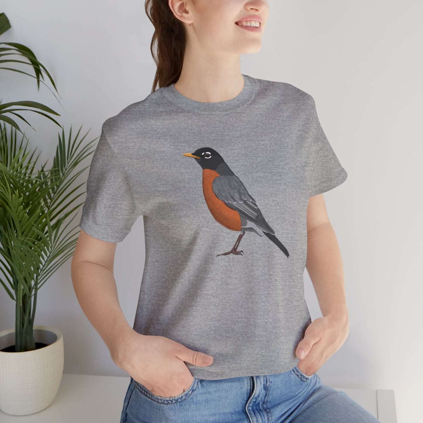 American Robin Birding & Birdwatching Bird T-Shirt