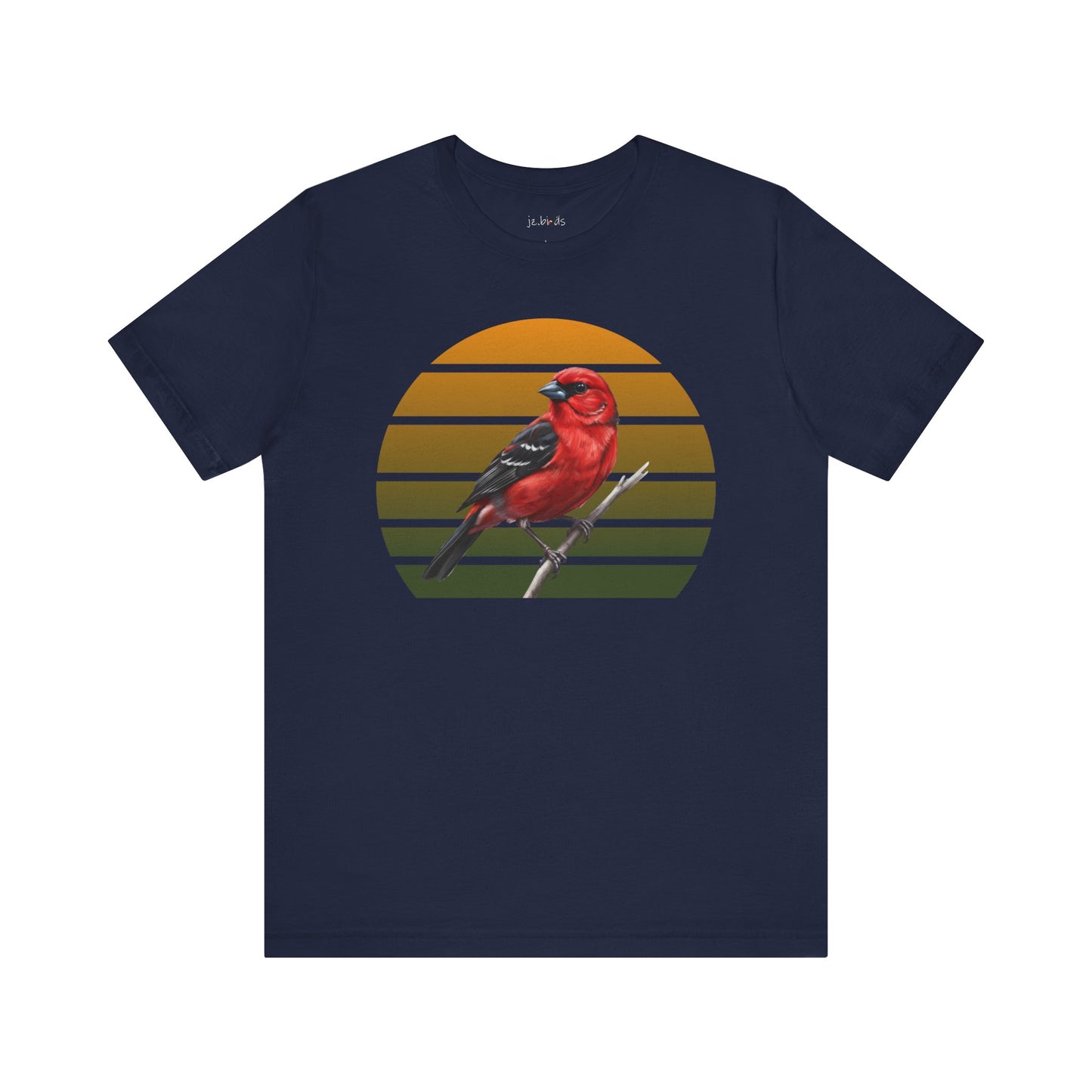 Scarlet Tanager T-Shirt | Unisex Retail Fit Bird Lover Tee | Wildlife Birder Gift