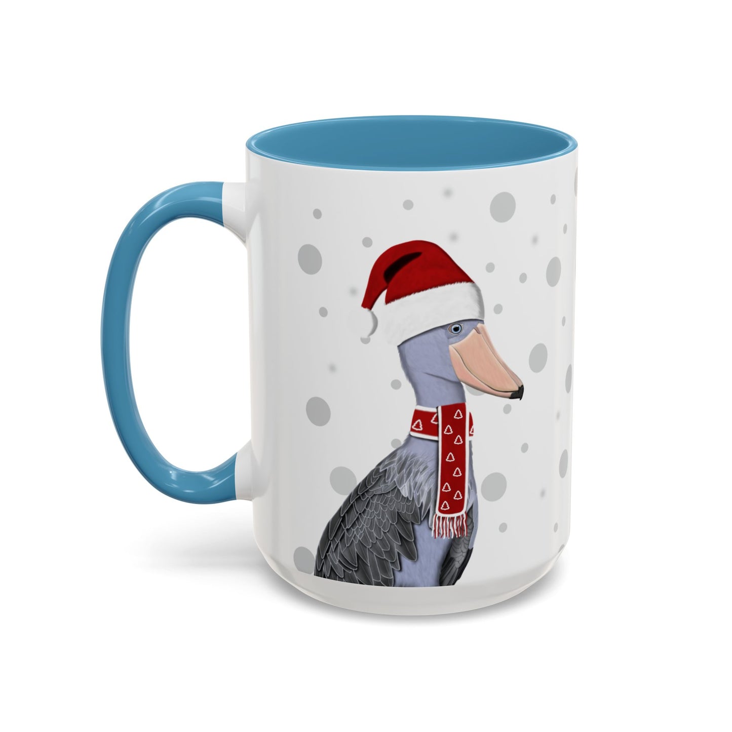 ハシビロコウのクリスマスバードコーヒーマグ