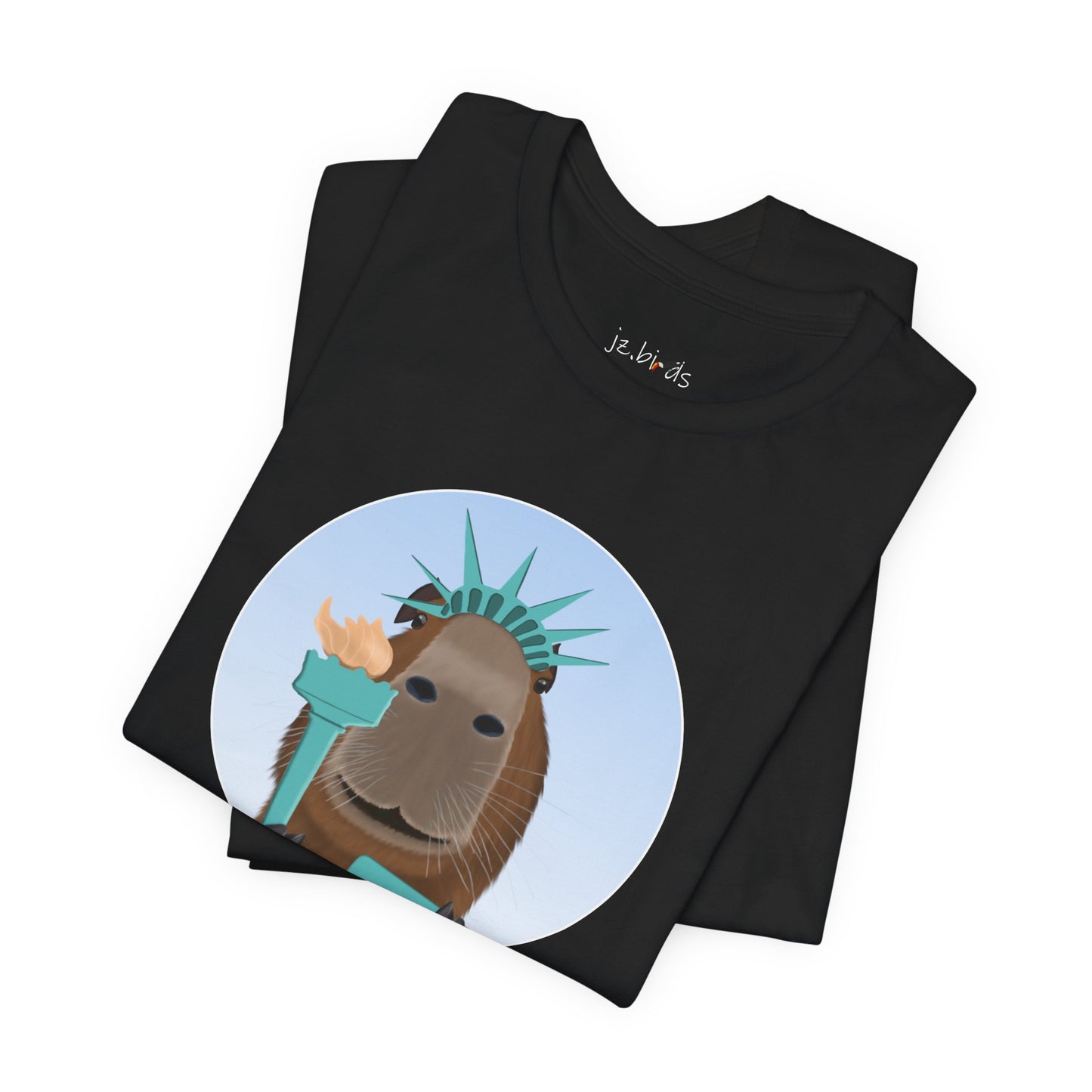 Capybara of Liberty Funny T-Shirt