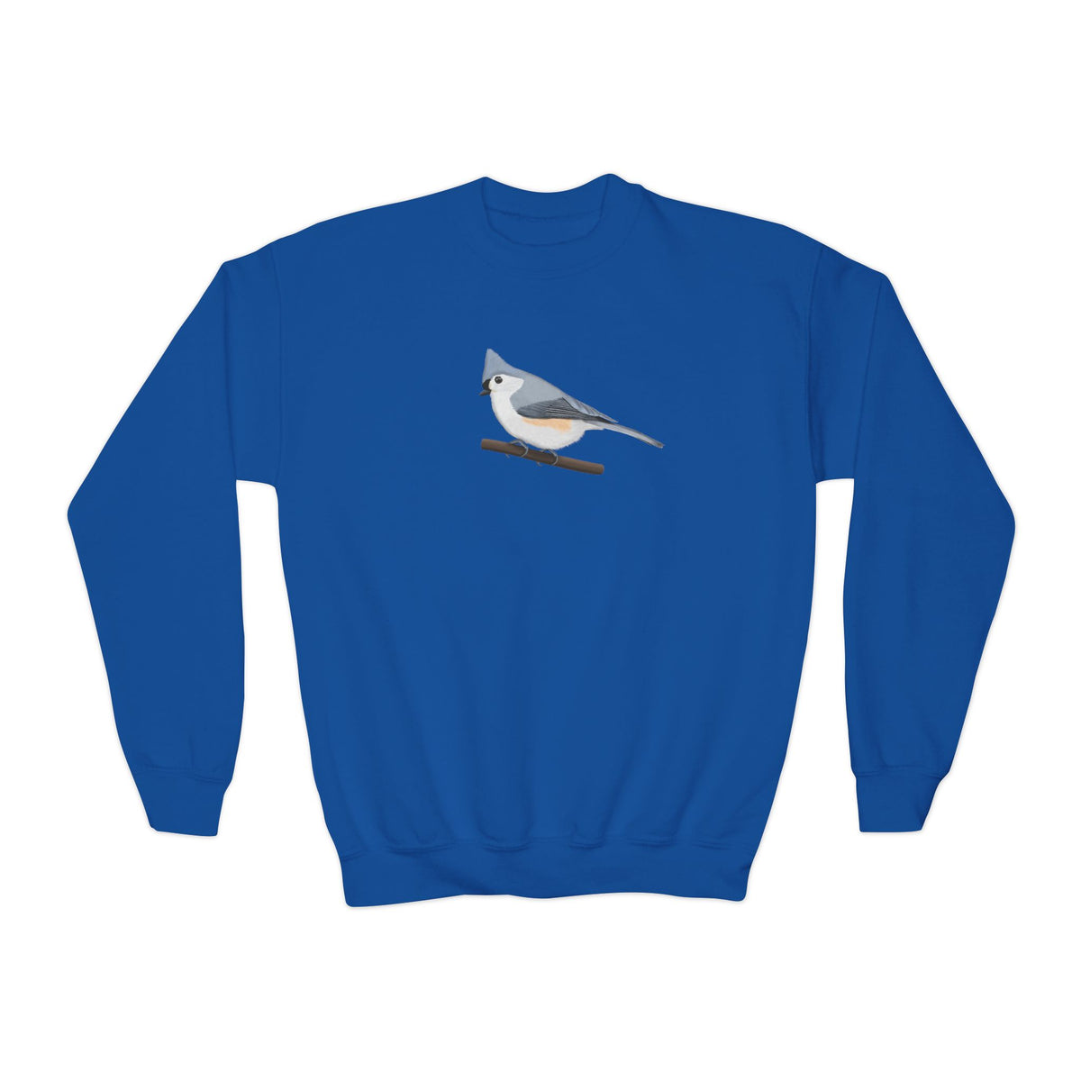 Tufted Titmouse Youth Sweatshirts – Casual Kids Clothing, Cool Weather Outfit