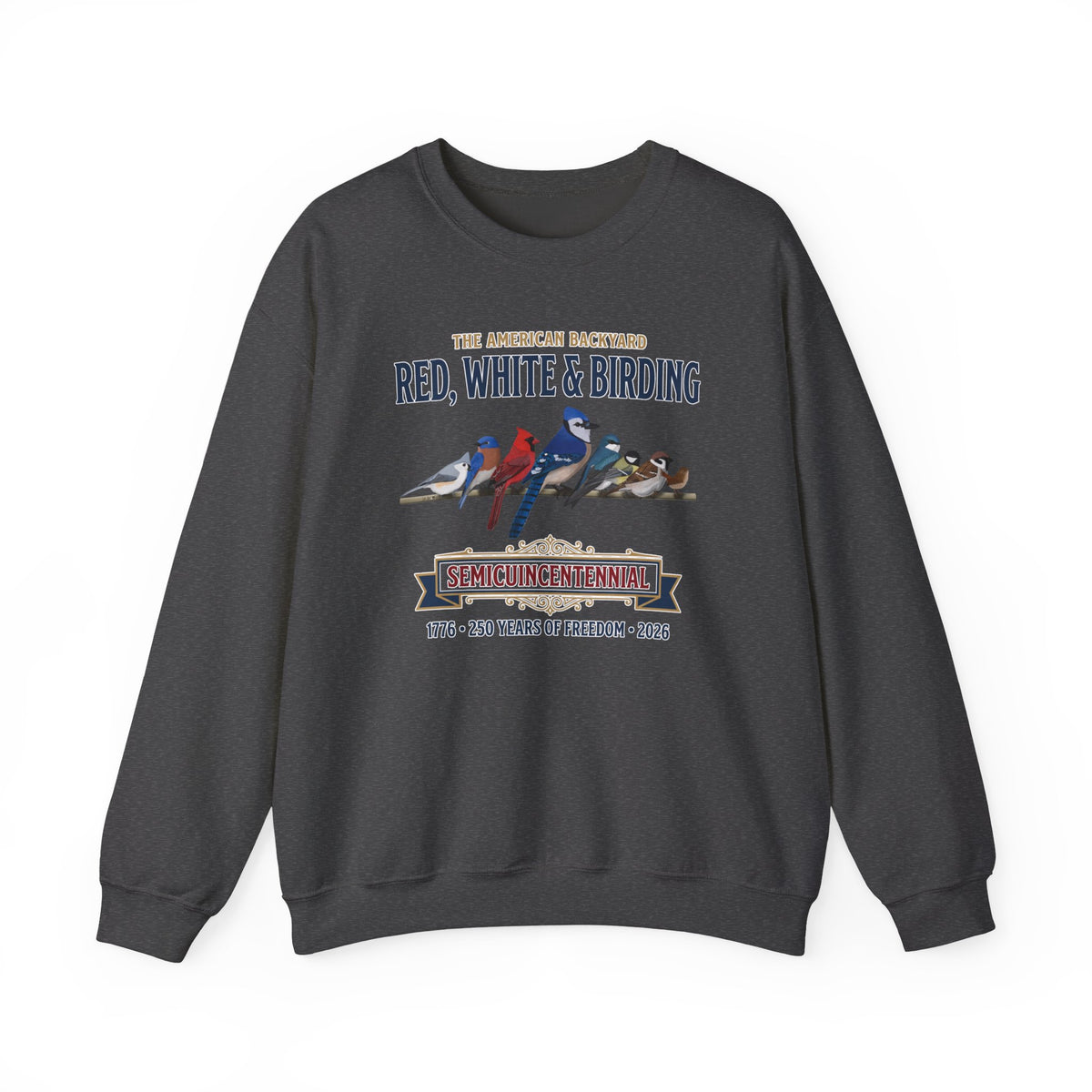 Red, White & Birding Vintage Sweatshirt | US 250th Anniversary Crewneck