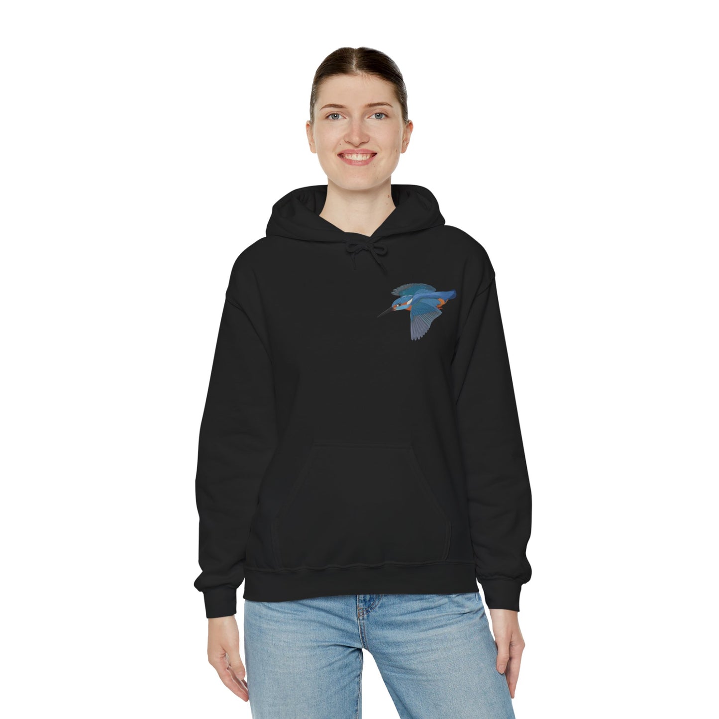 Eisvogel Vogel Hoodie - Kapuzenpullover für Vogelbeobachter & Naturliebhaber mit Vogelmotiv