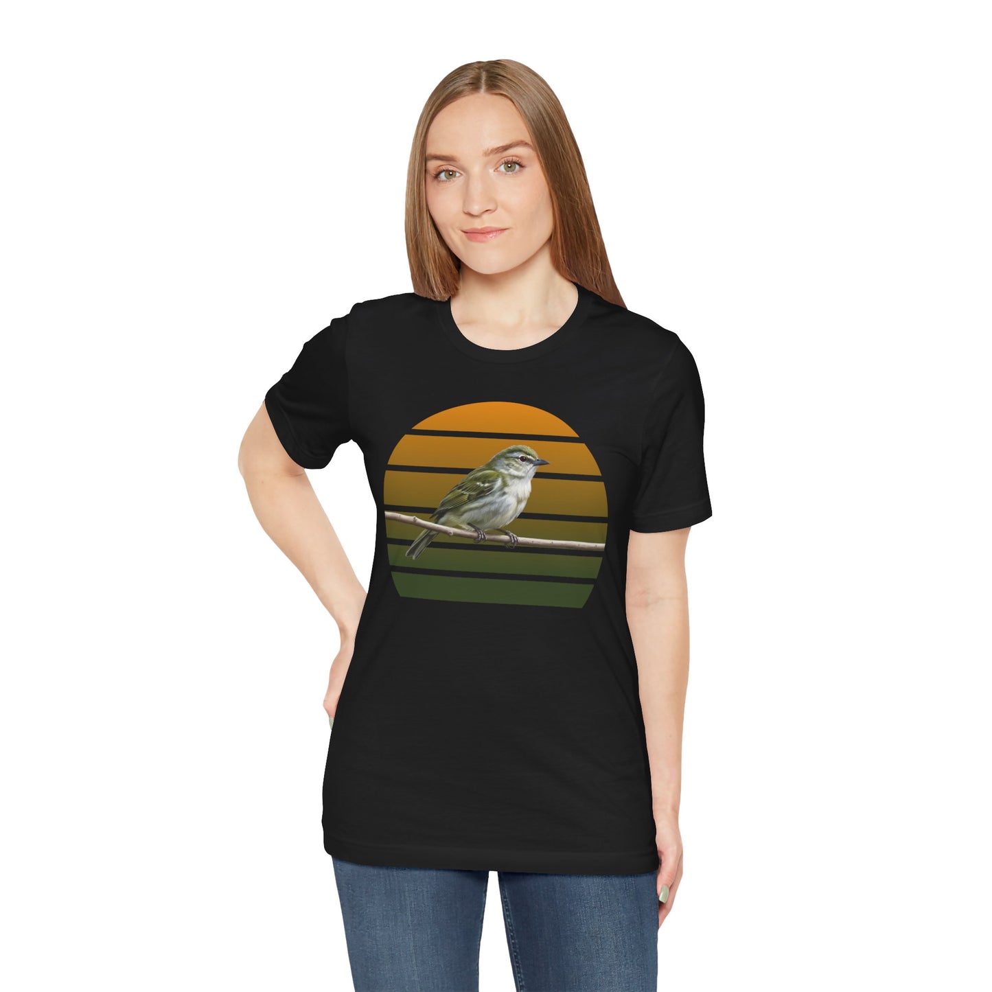Red-Eyed Vireo T-Shirt | Unisex Retail Fit Bird Lover Tee | Wildlife Birder Gift