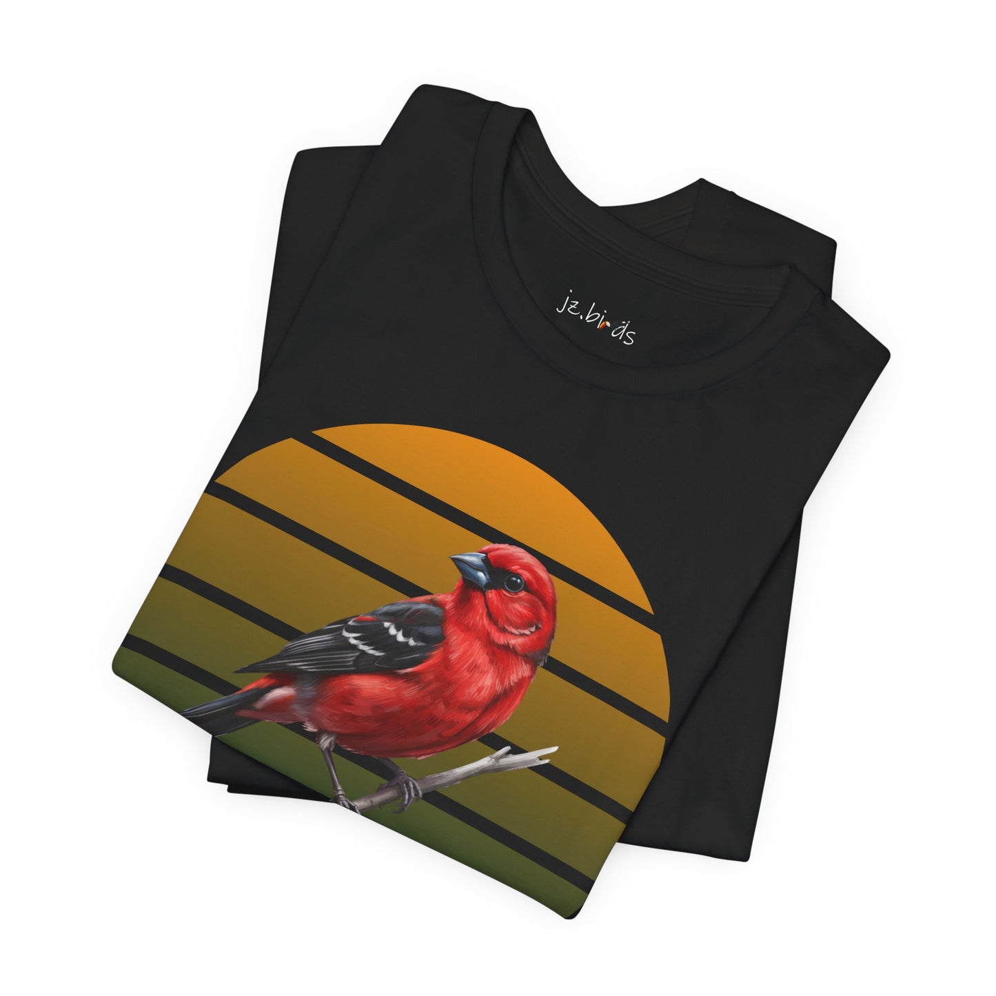 Scarlet Tanager T-Shirt | Unisex Retail Fit Bird Lover Tee | Wildlife Birder Gift