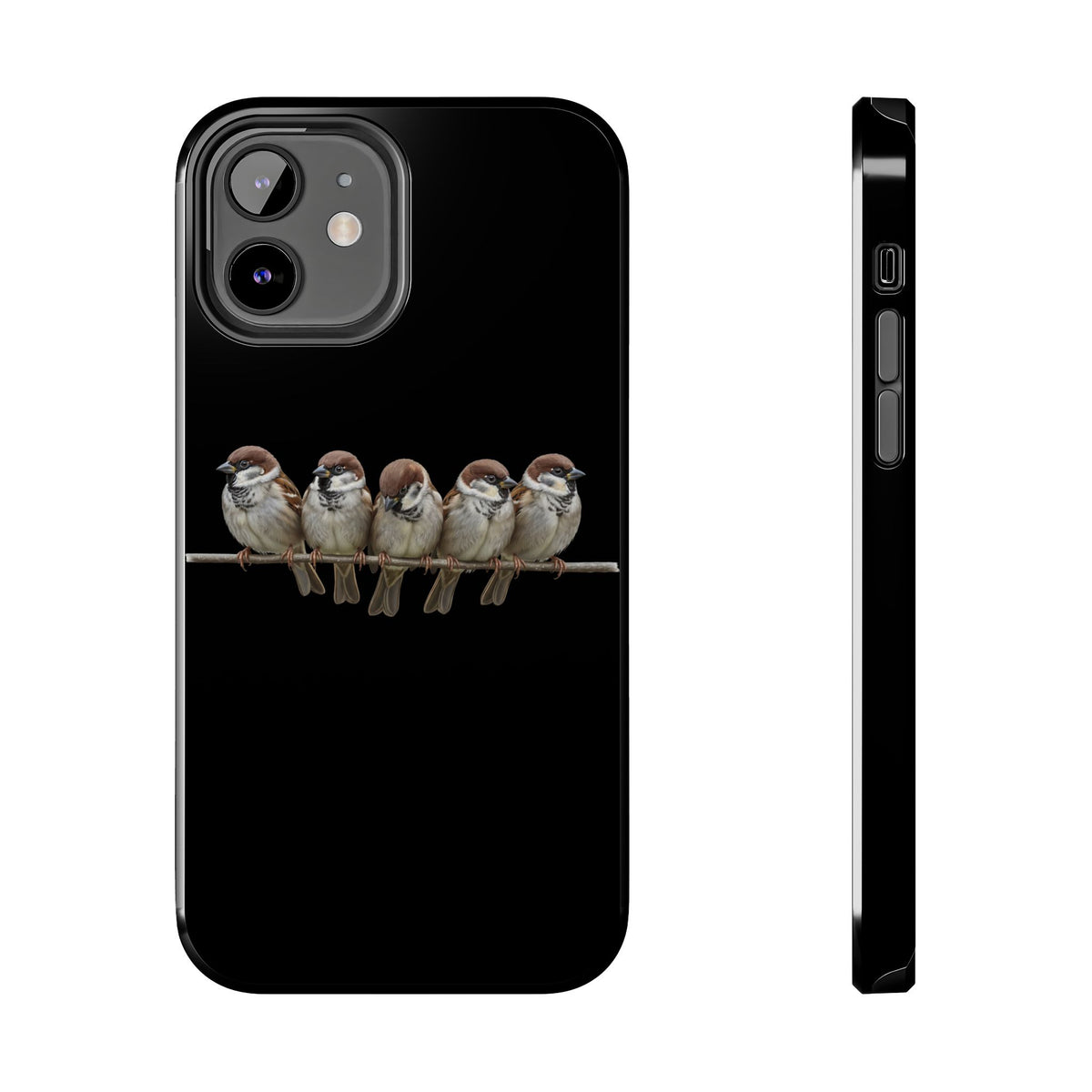 Tree Sparrow Dual-Layer iPhone Case with Bird Art – The Perfect Gift for Ornithologists & Lovers – Phone
