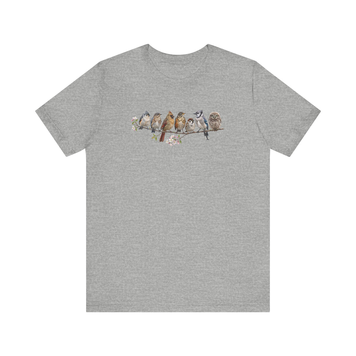 Bluebird Cardinal Blue Jay Robin | 7 Little Fledglings T-Shirt | Cute Baby Birds Graphic Tee