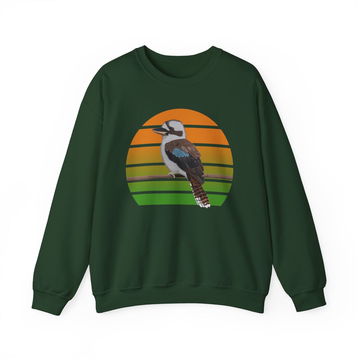 Kookaburra Birdlover Ornithologist Bird Sweatshirt in Dark Heather